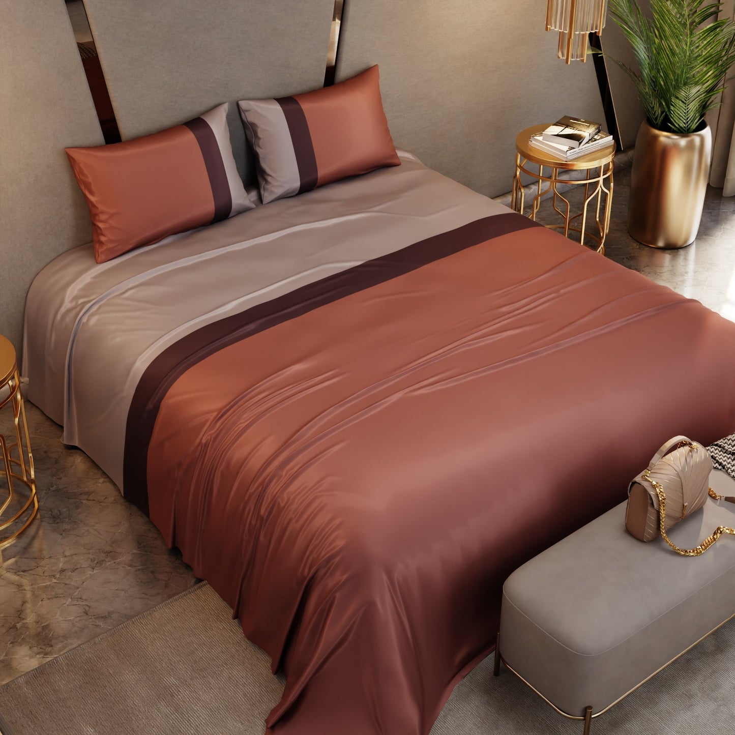 Urban Tri-Bands Bedsheet Set