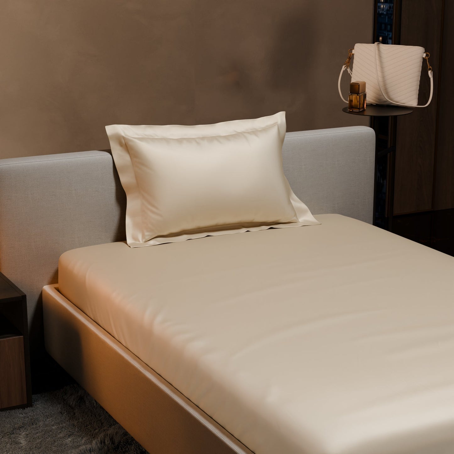Charming Ivory Fitted Bedsheet Set