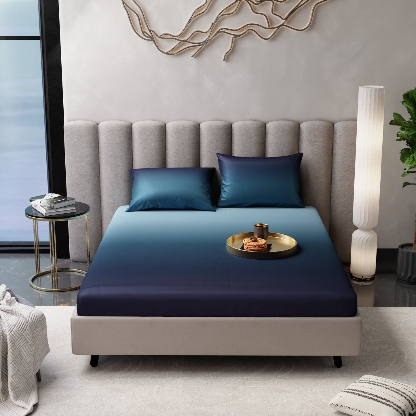 Lover's Dusk Fitted Bedsheet Set