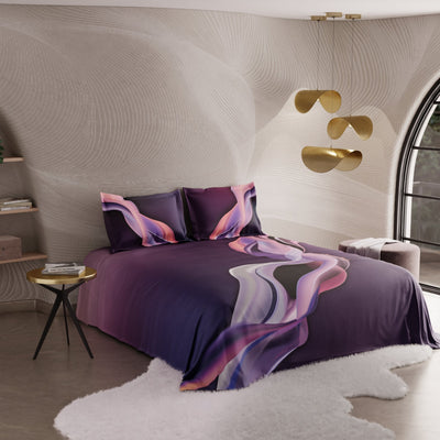 Plum Pirouette 100% Cotton Bedsheet Set