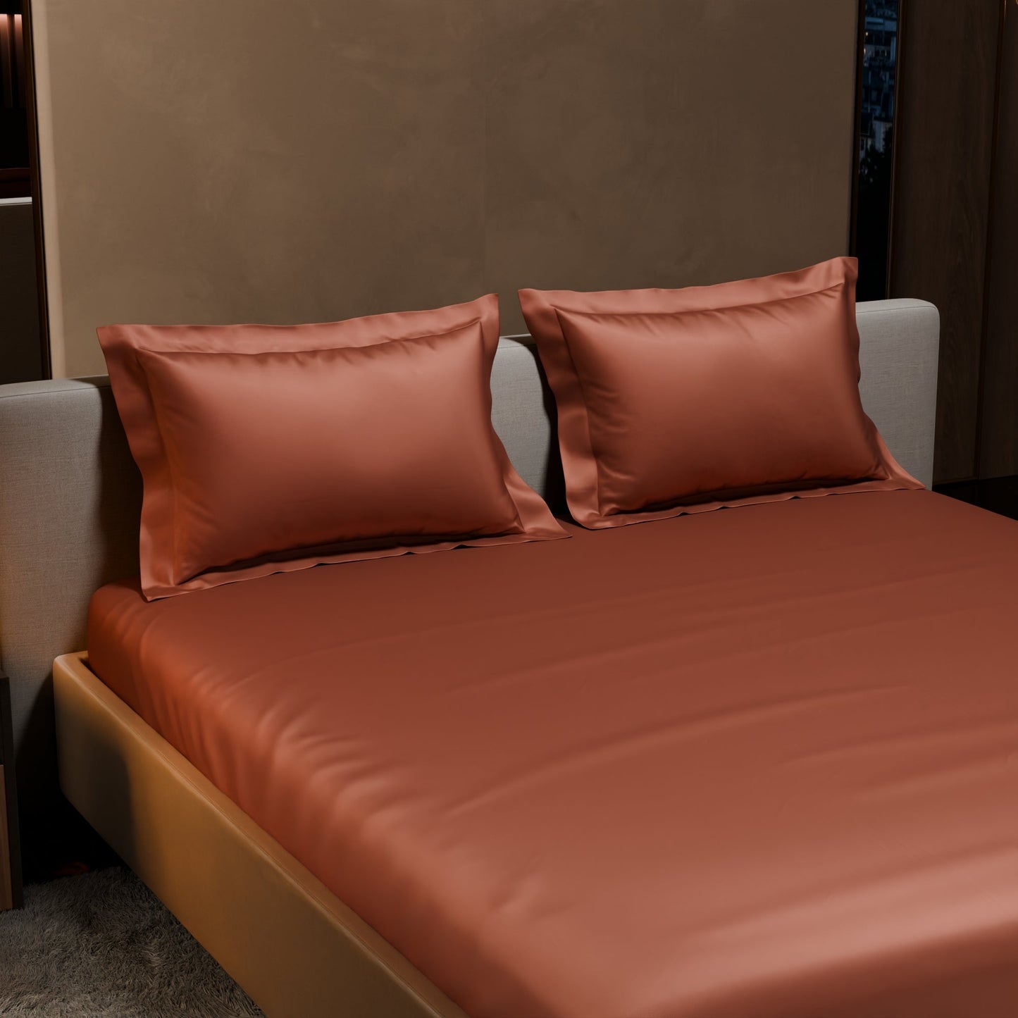 Melted Caramel Fitted Bedsheet Set