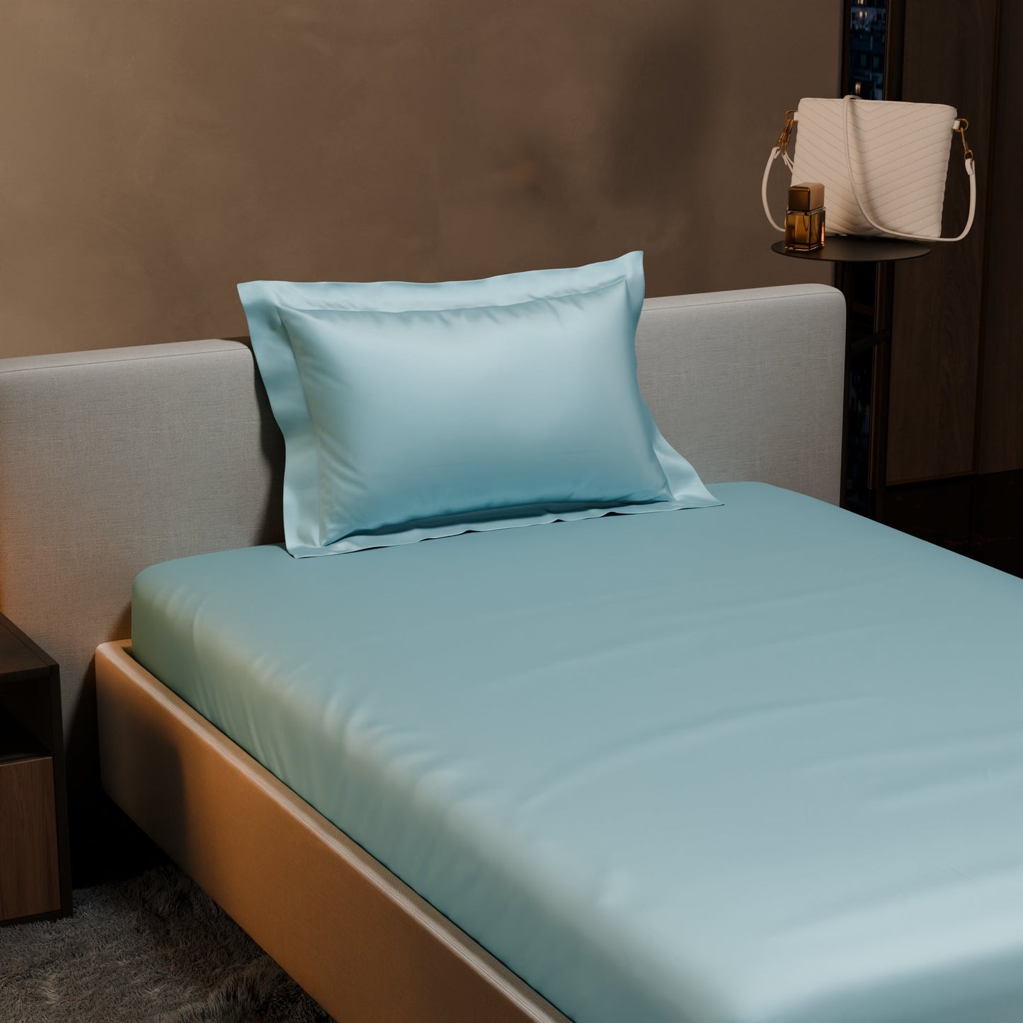 Dreamy Blue Fitted Bedsheet Set