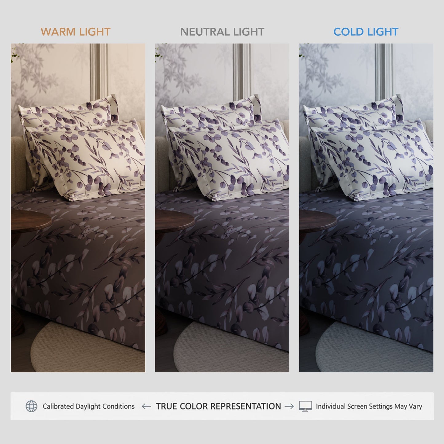 Wisteria Shade 300TC 100% Cotton Bedsheet Set