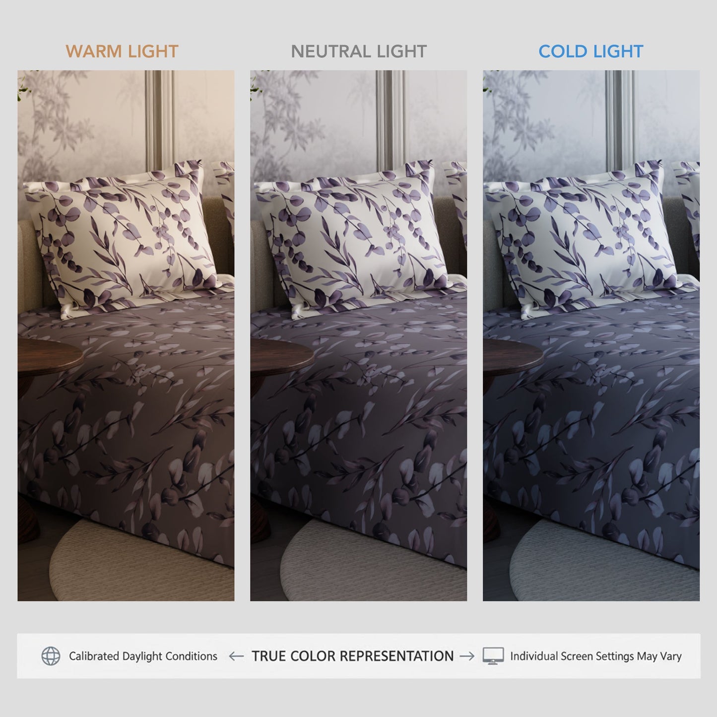 Wisteria Shade 300TC 100% Cotton Bedsheet Set
