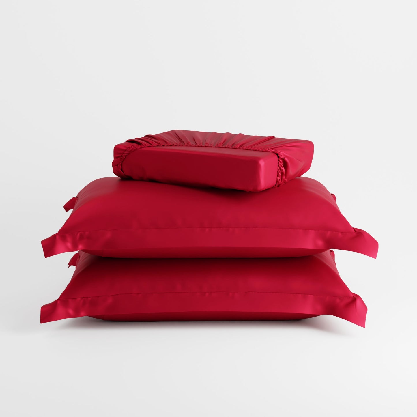 Flirty Red Fitted Bedsheet Set