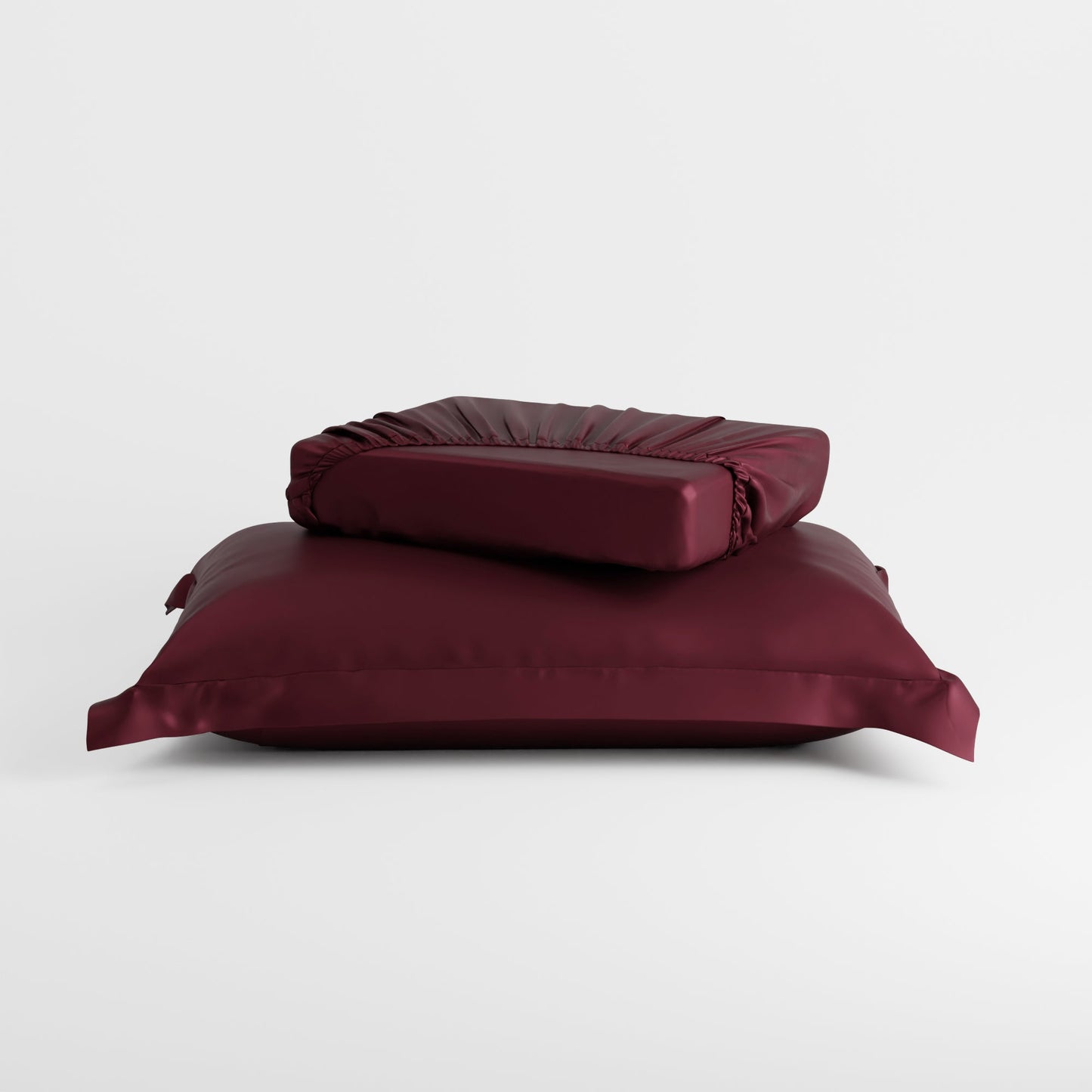 Velvet Wine Fitted Bedsheet Set
