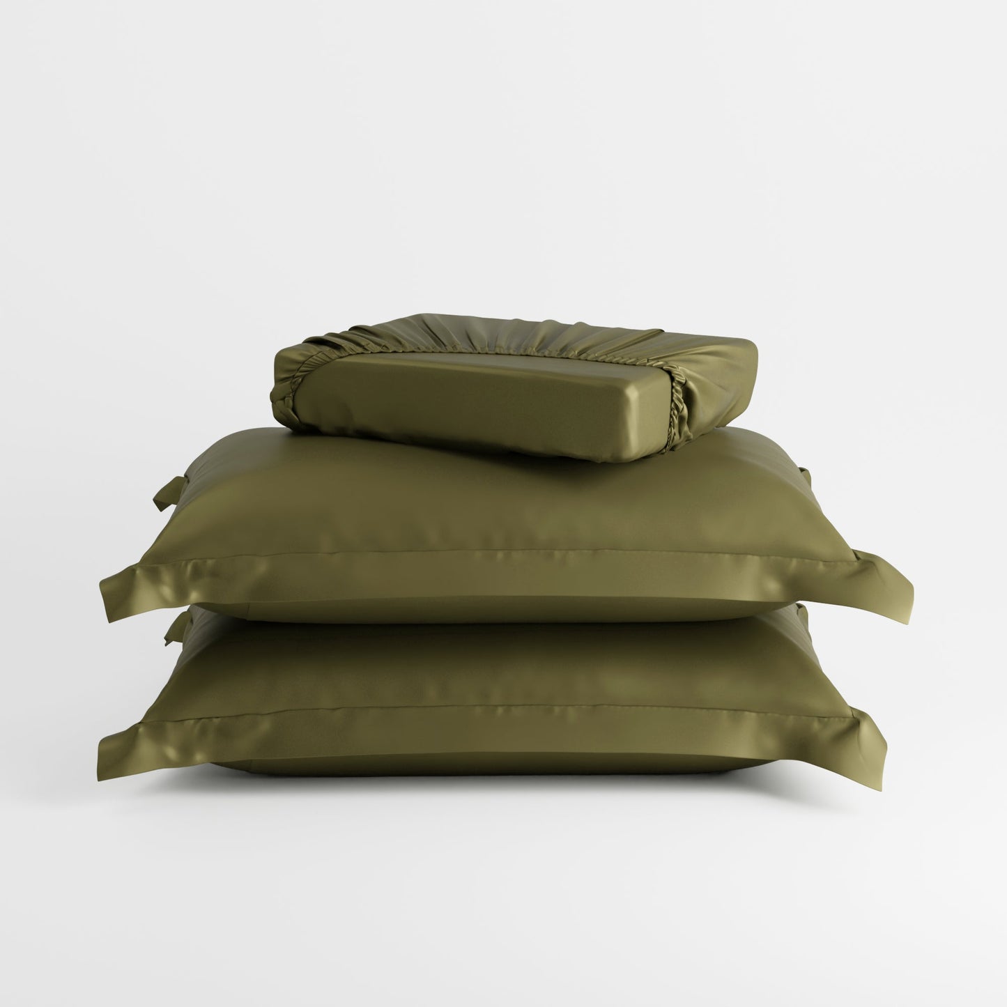 Olive Oasis Fitted Bedsheet Set