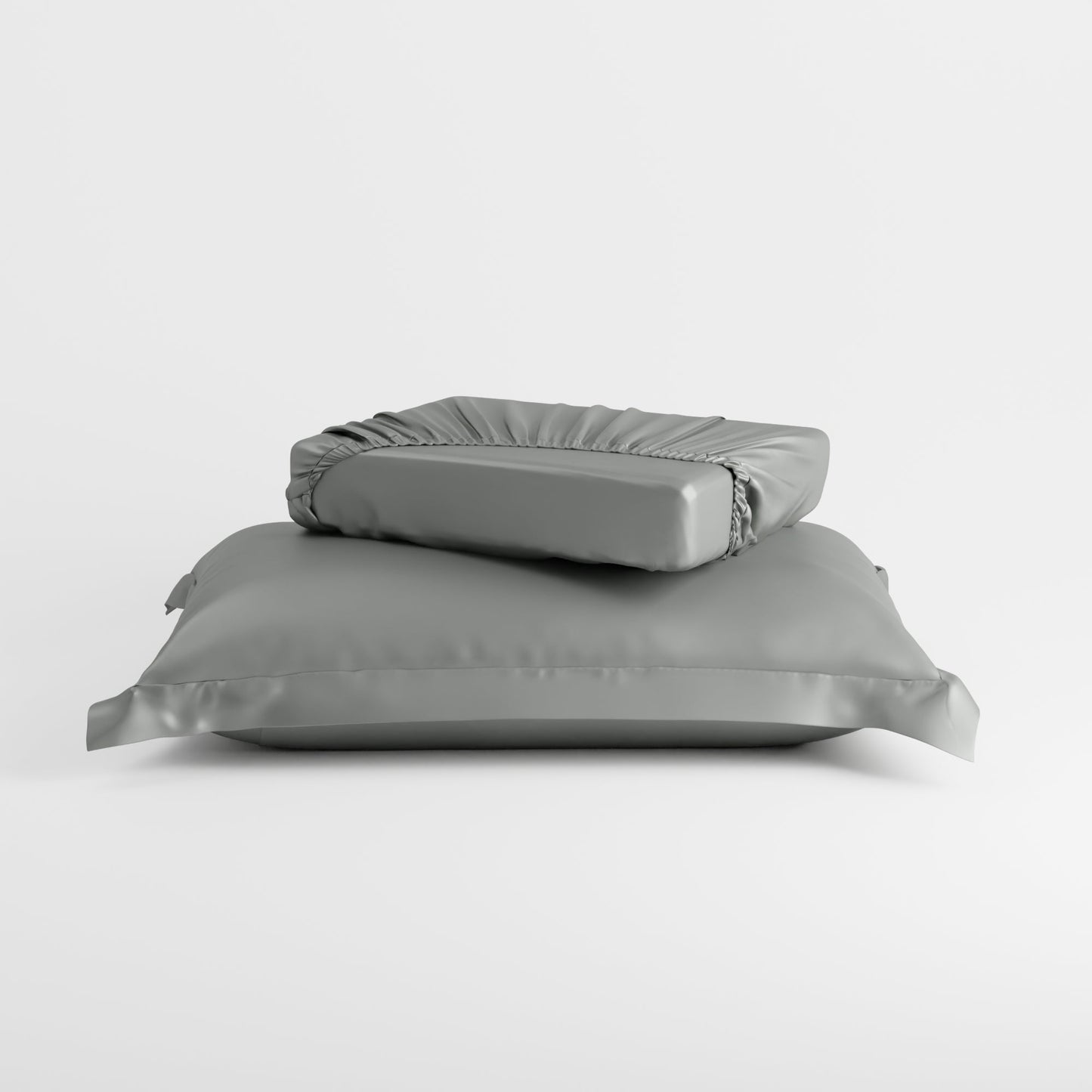 Harbour Mist Grey Fitted Bedsheet Set