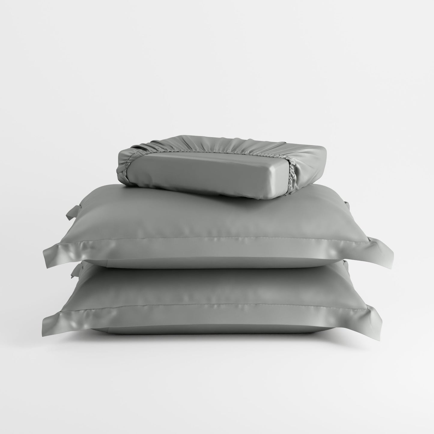 Harbour Mist Grey Fitted Bedsheet Set