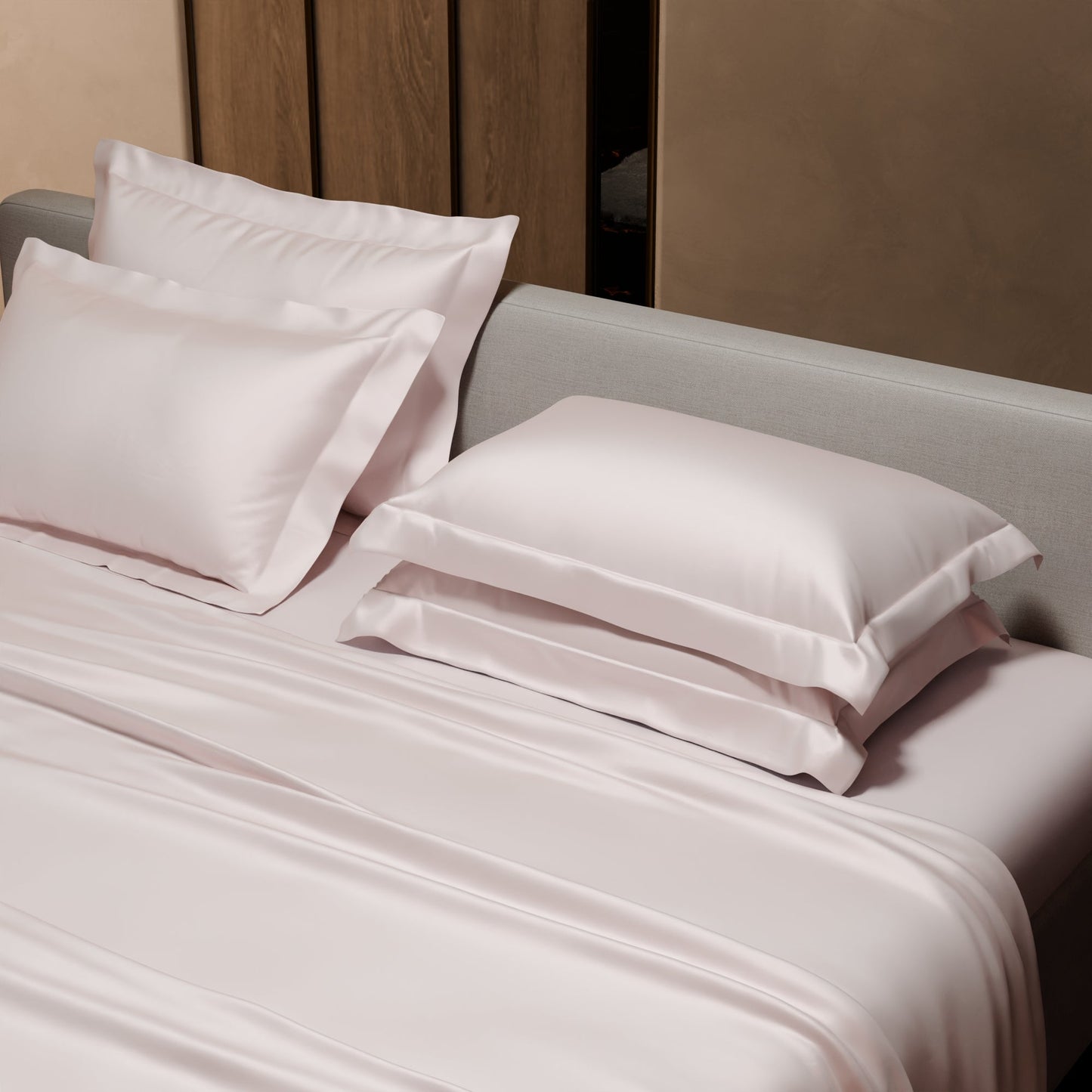 Blushing Pink Flat Bedsheet Set