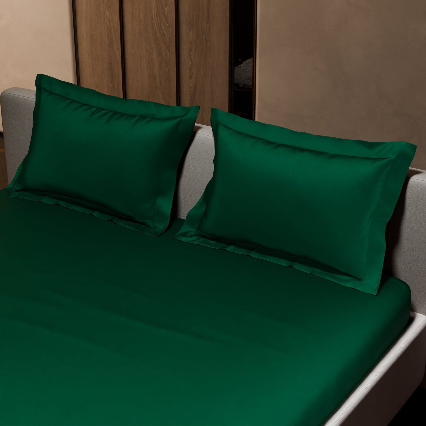 Emerald Green Fitted Bedsheet Set
