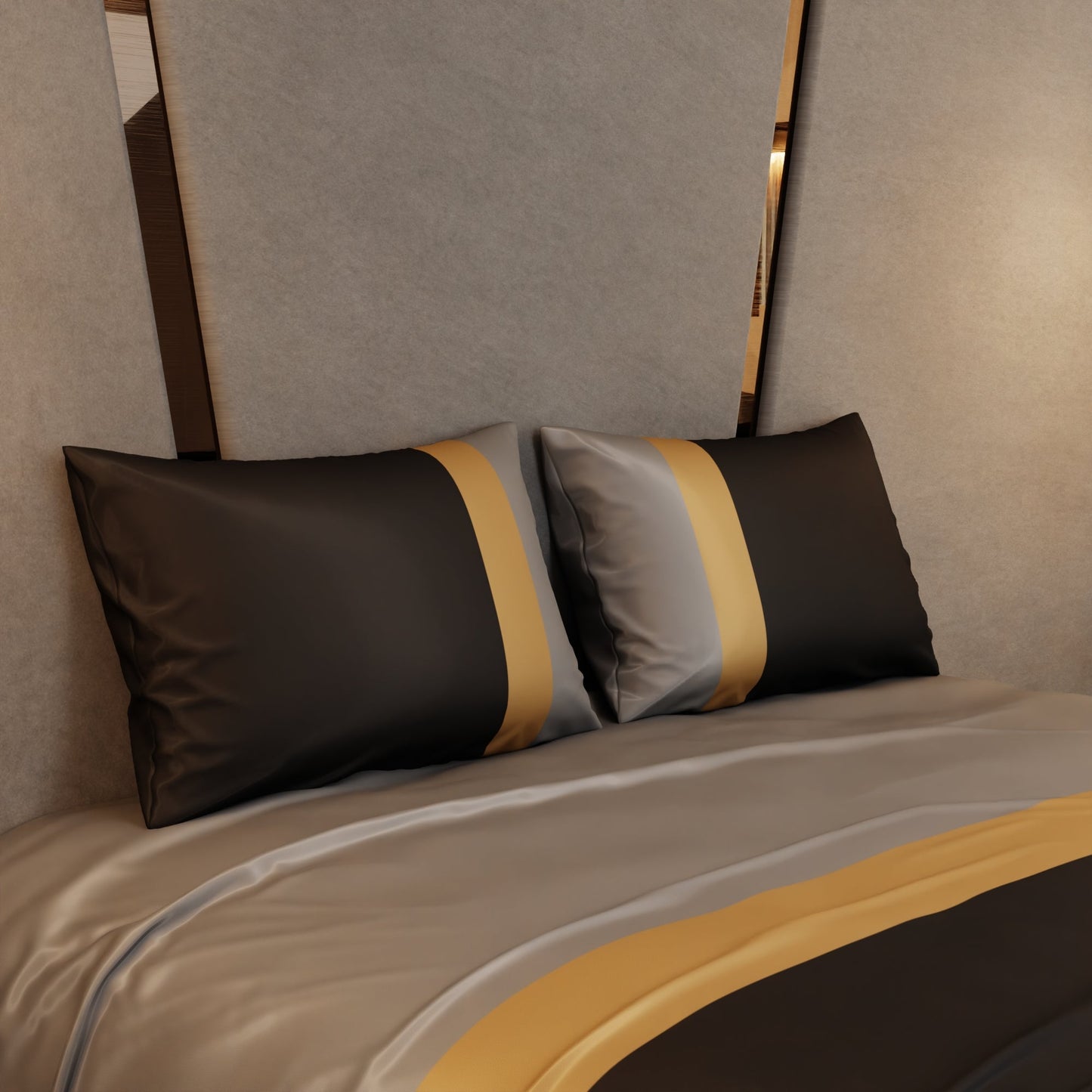 Urbane Tricolor Bedsheet Set