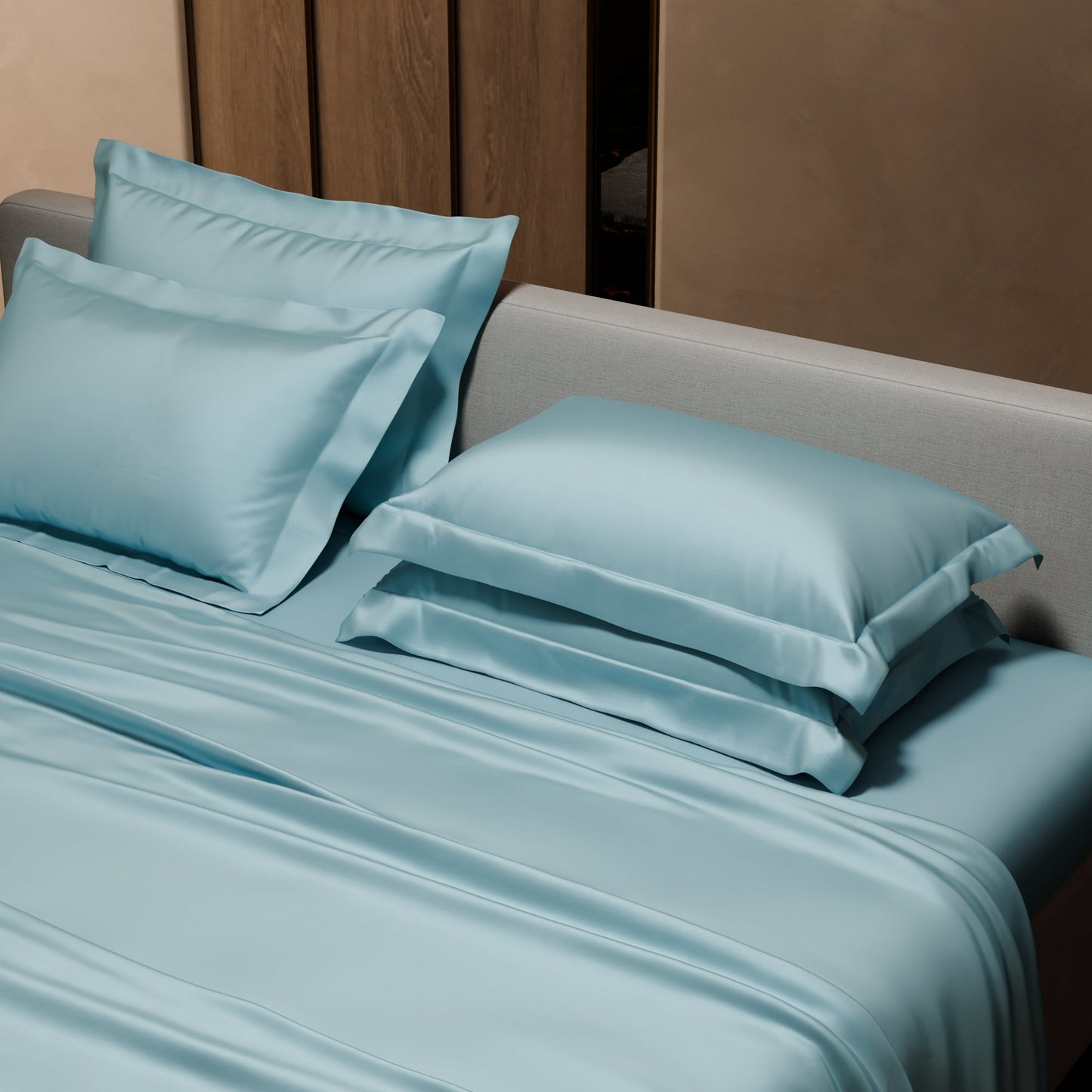 Dreamy Blue Flat Bedsheet Set
