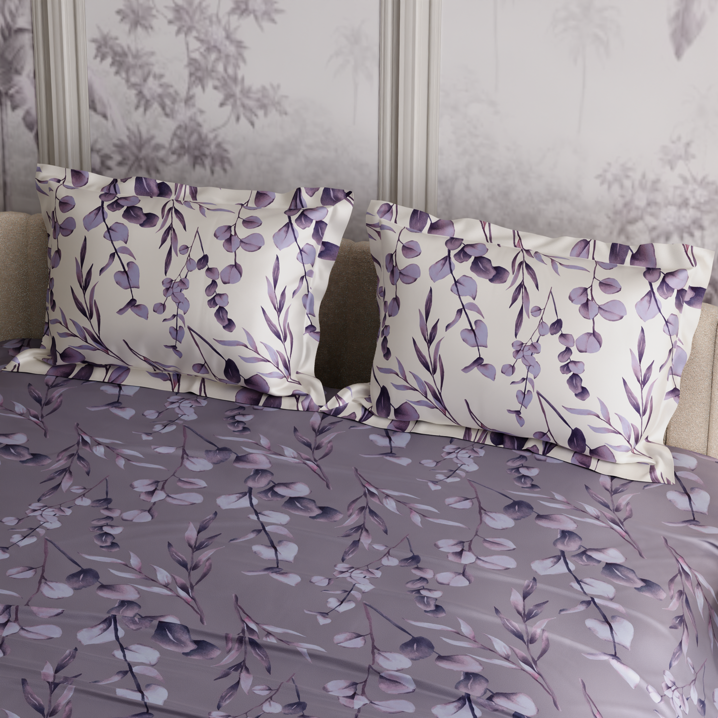 Wisteria Shade 300TC 100% Cotton Bedsheet Set