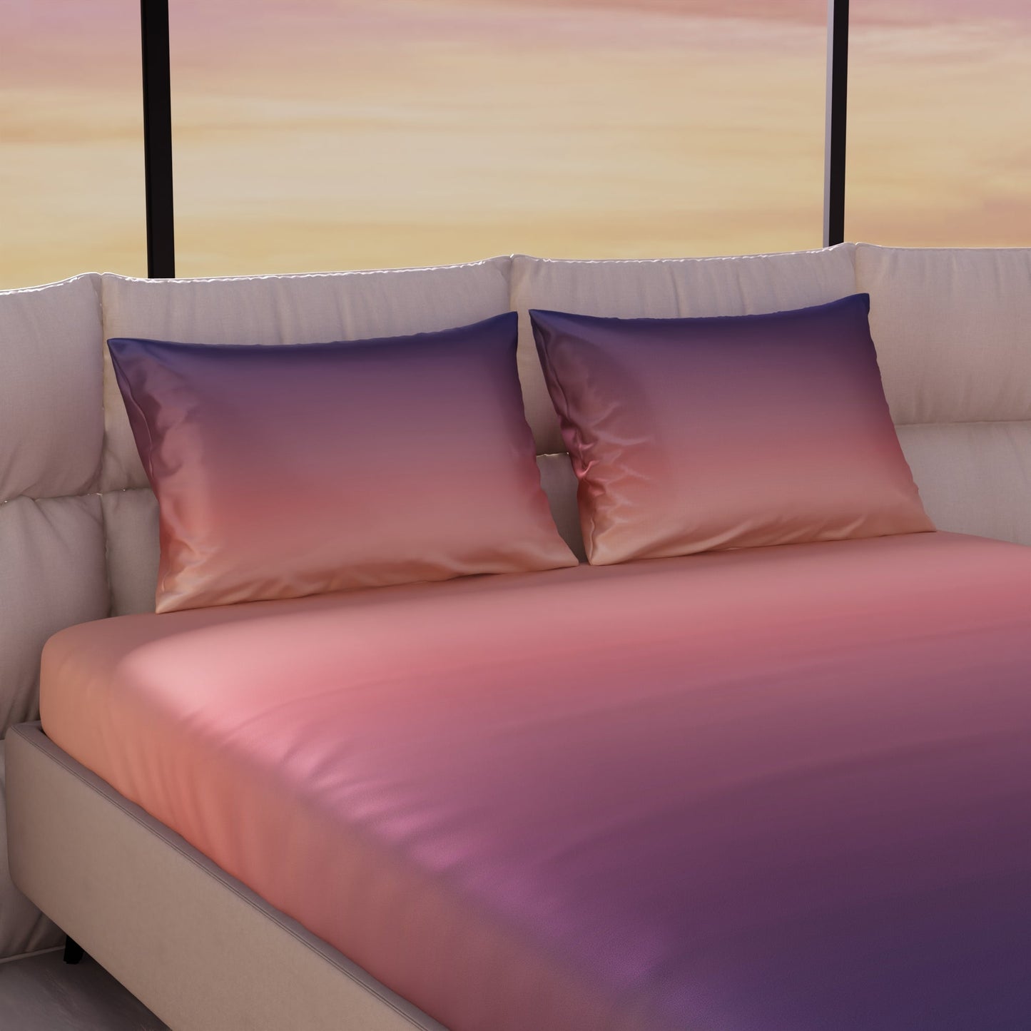 Sunset Kiss Fitted Bedsheet Set