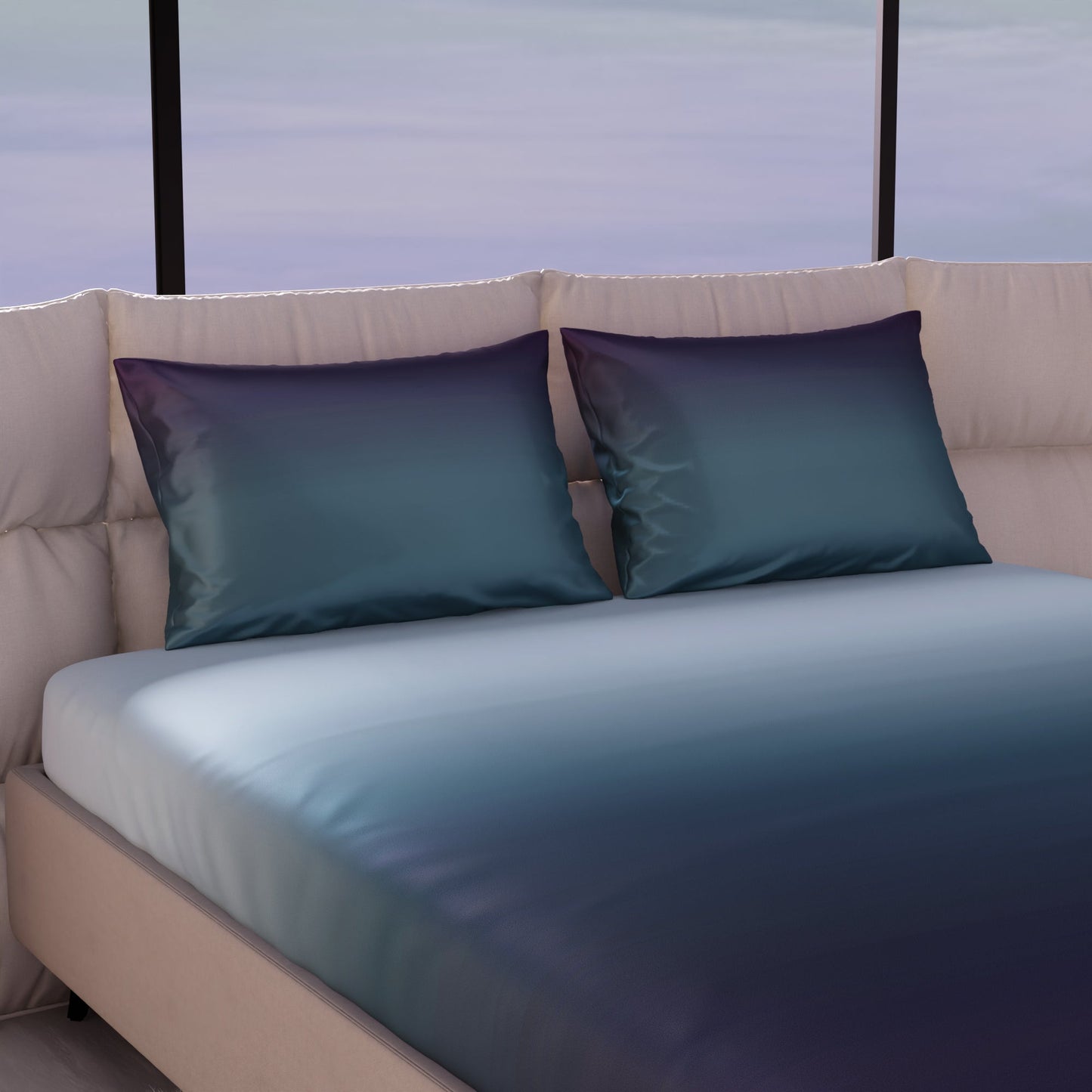 Lover's Dusk Fitted Bedsheet Set