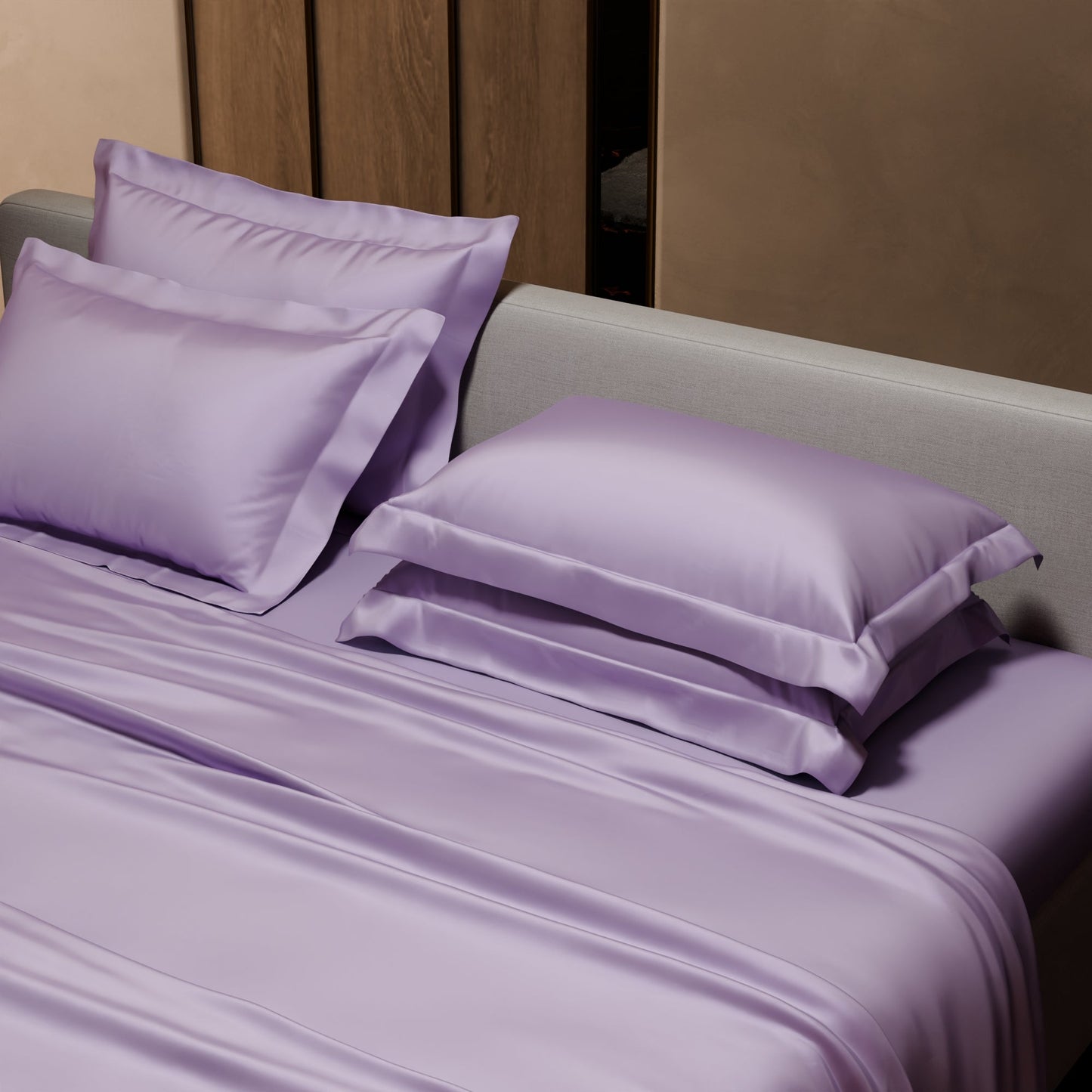 Lilac Affair Flat Bedsheet Set