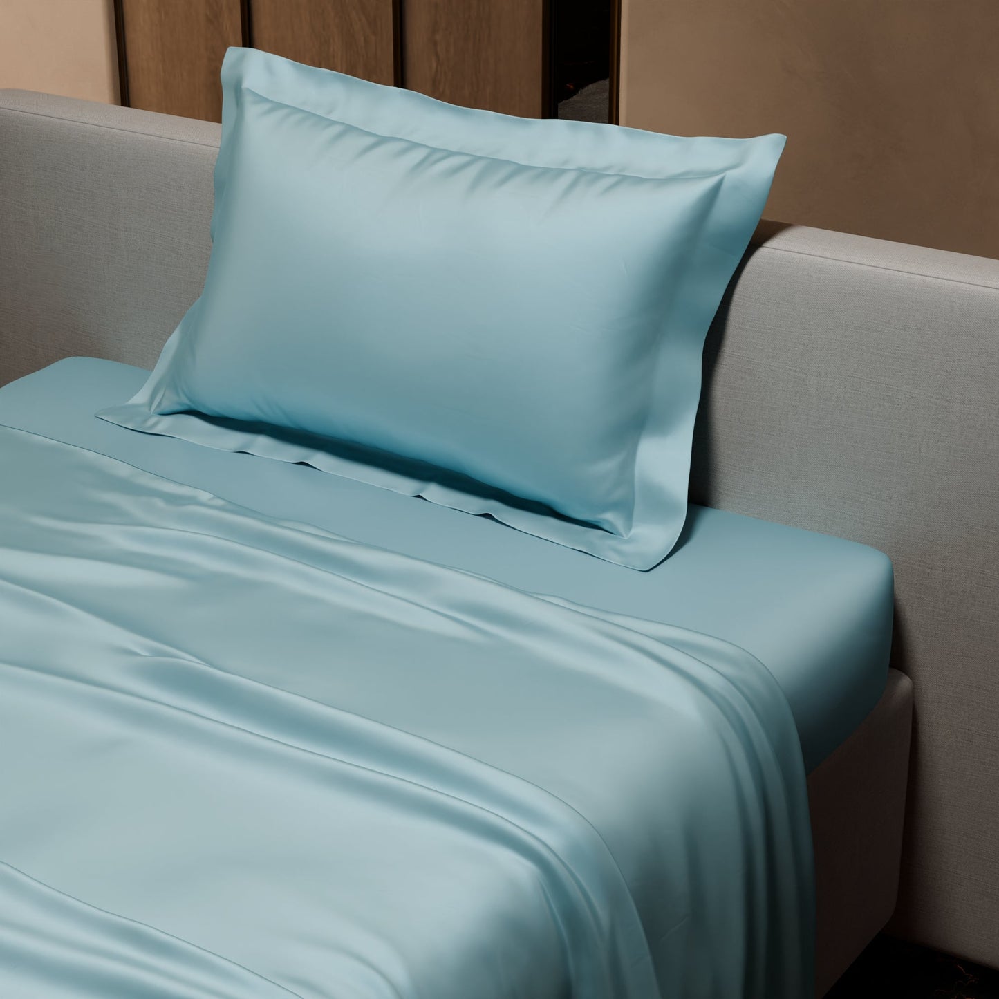 Dreamy Blue Flat Bedsheet Set