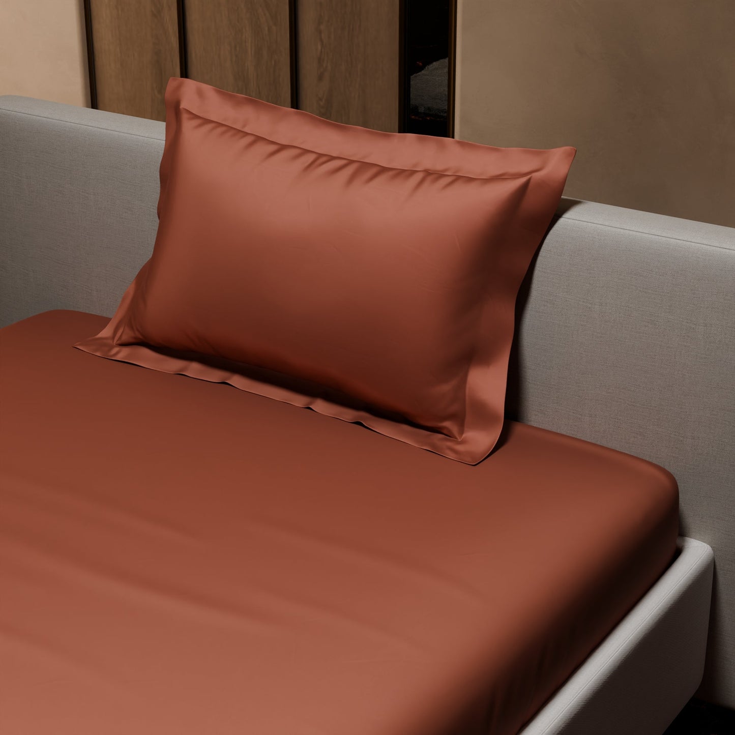 Melted Caramel Fitted Bedsheet Set