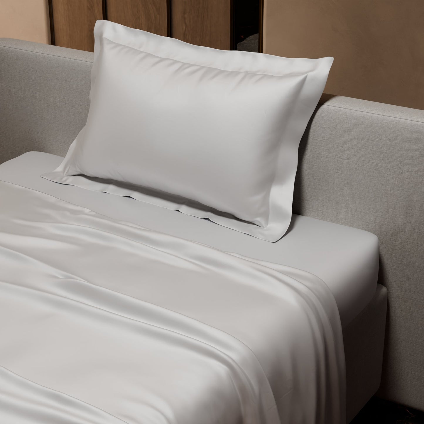 Vanilla White Flat Bedsheet Set
