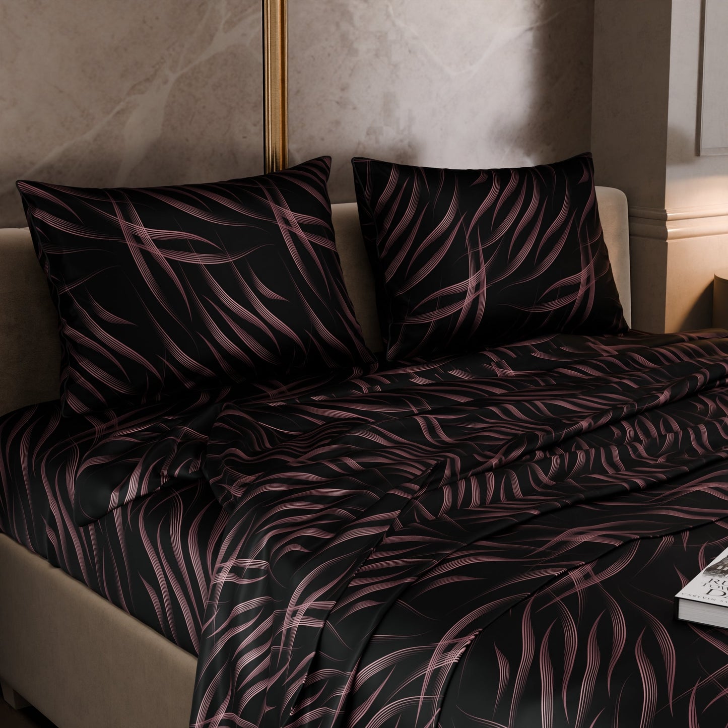Noir Rouge Bedsheet Set