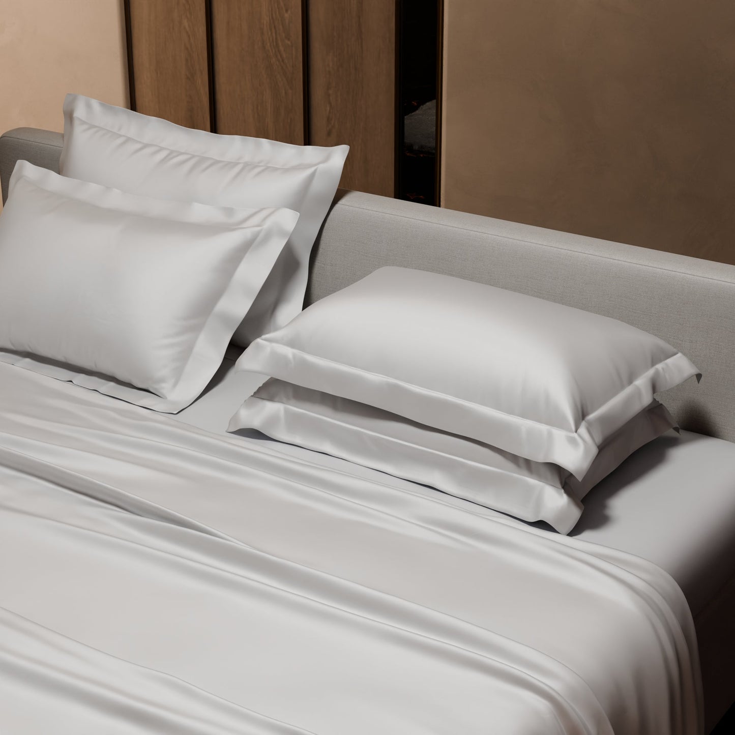 Vanilla White Flat Bedsheet Set