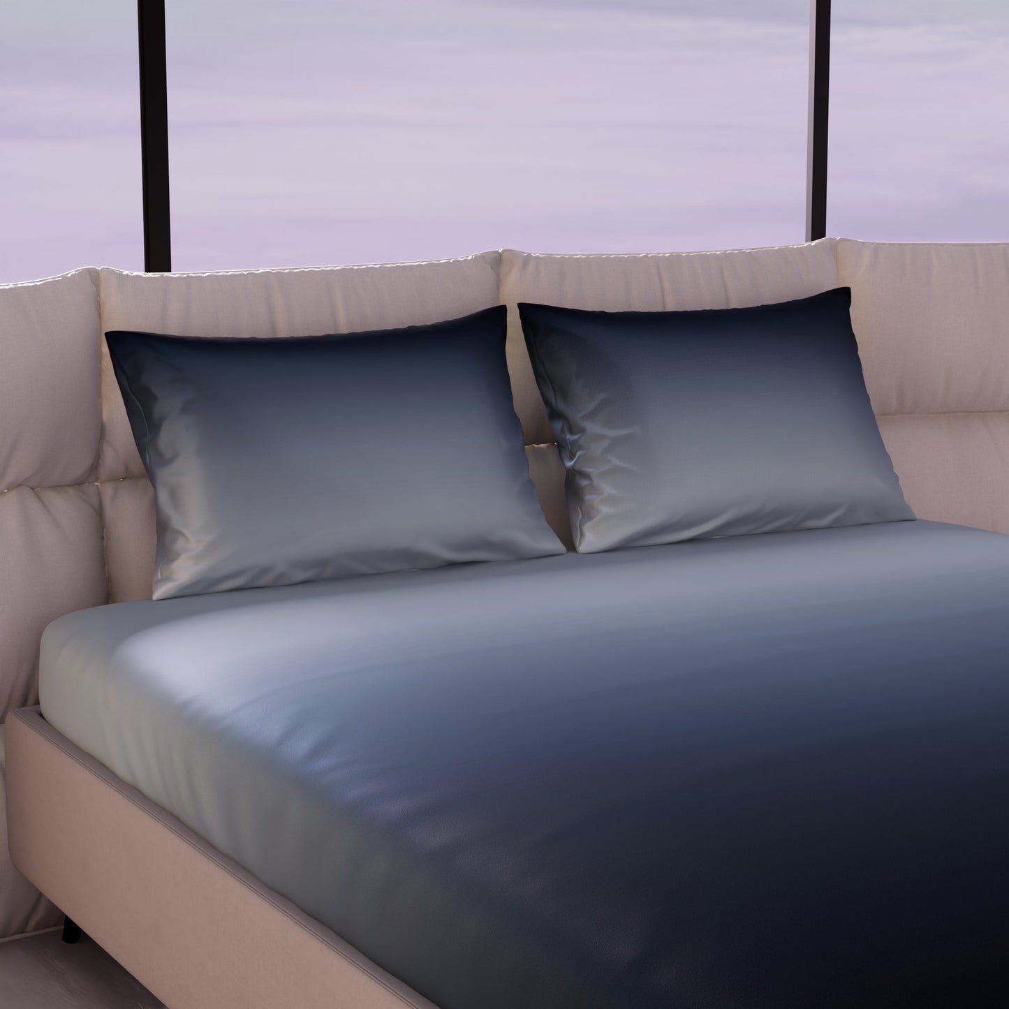 Moonlit Embrace Fitted Bedsheet Set