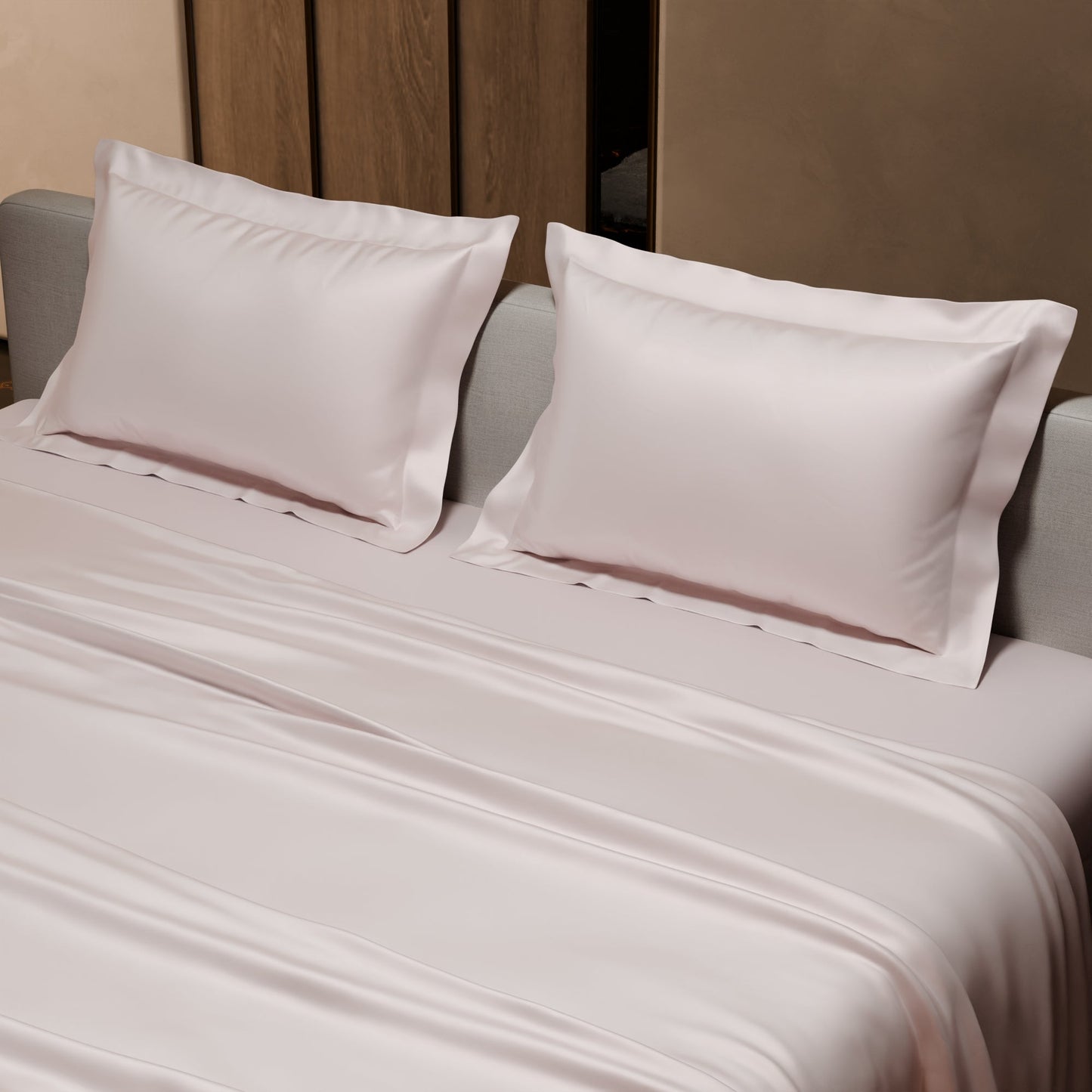 Blushing Pink Flat Bedsheet Set