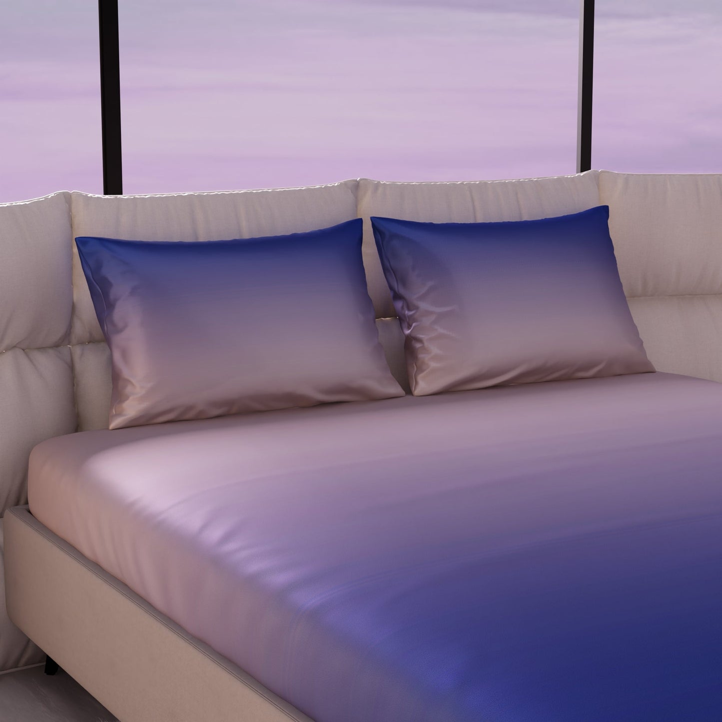 Evening Glow Fitted Bedsheet Set