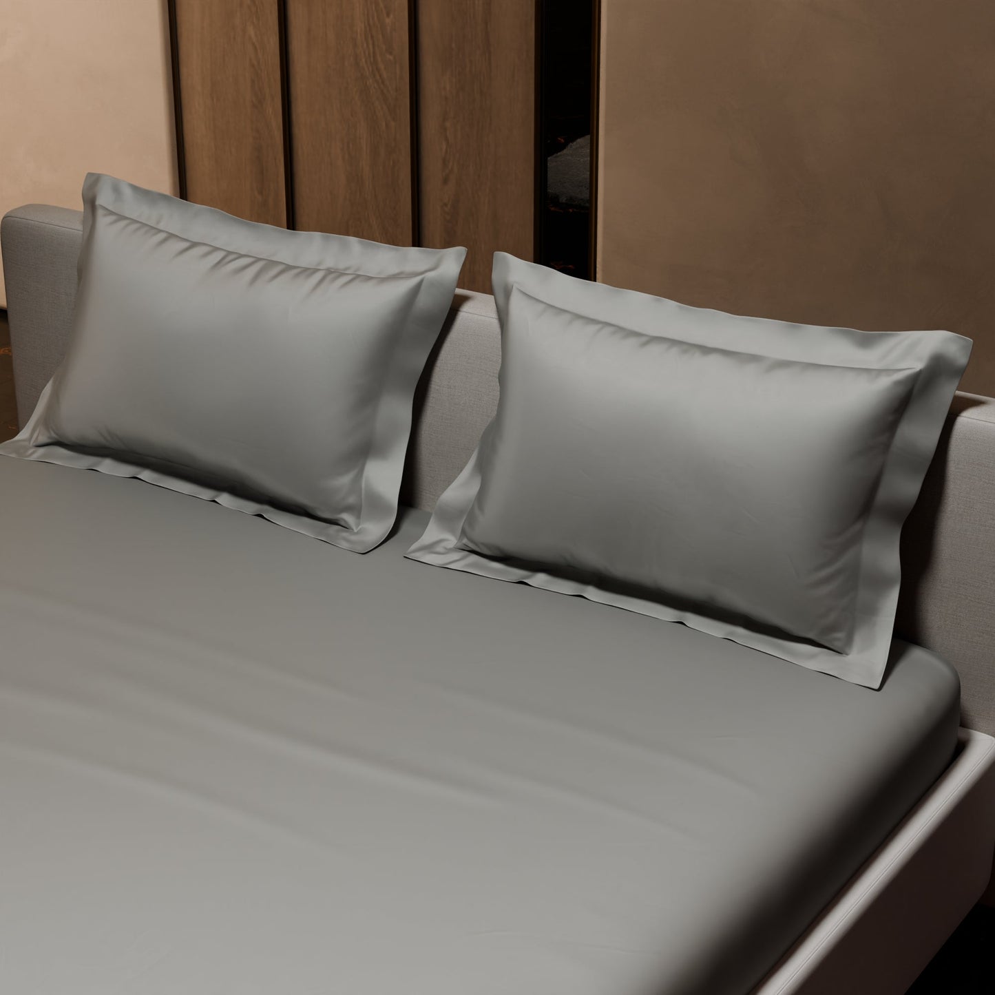Harbour Mist Grey Fitted Bedsheet Set