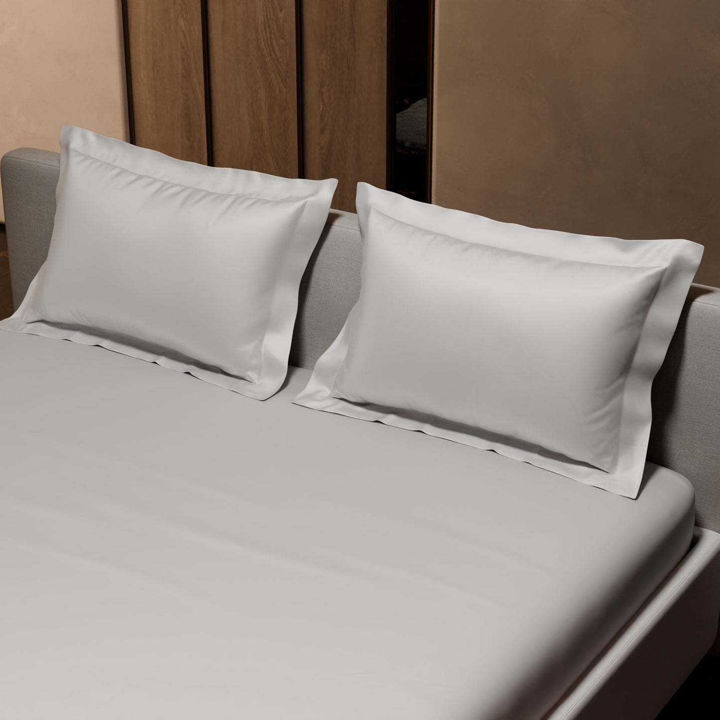 Vanilla White Fitted Bedsheet Set
