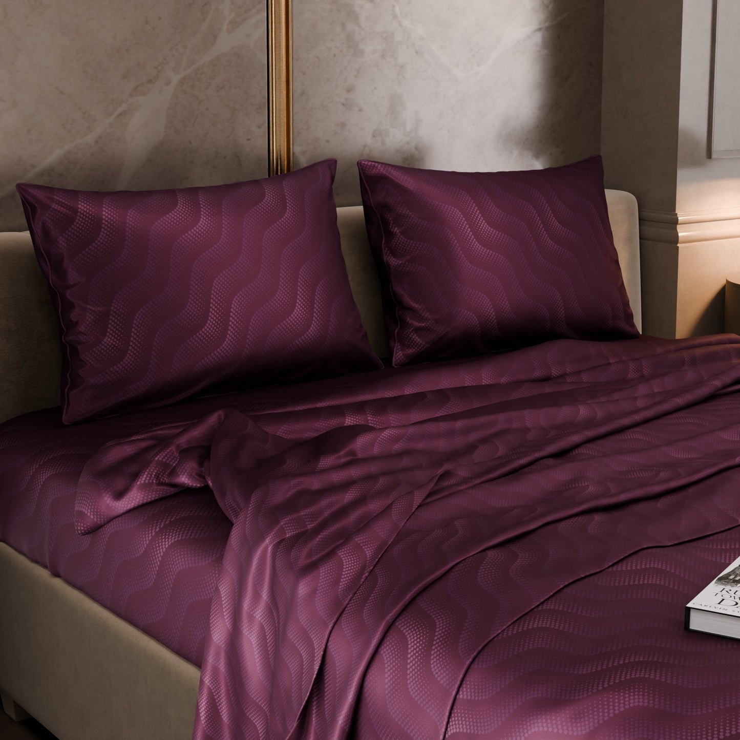 Burgundy Bliss Bedsheet Set