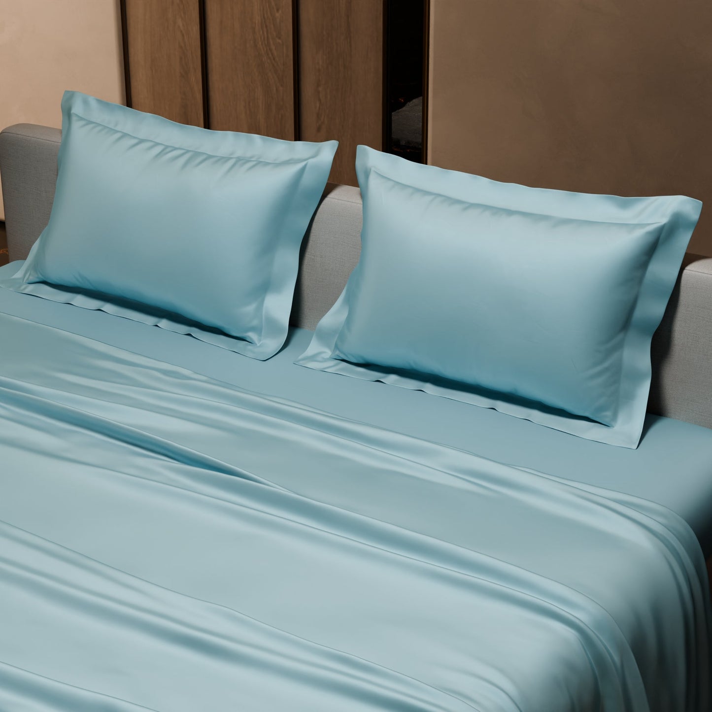 Dreamy Blue Flat Bedsheet Set
