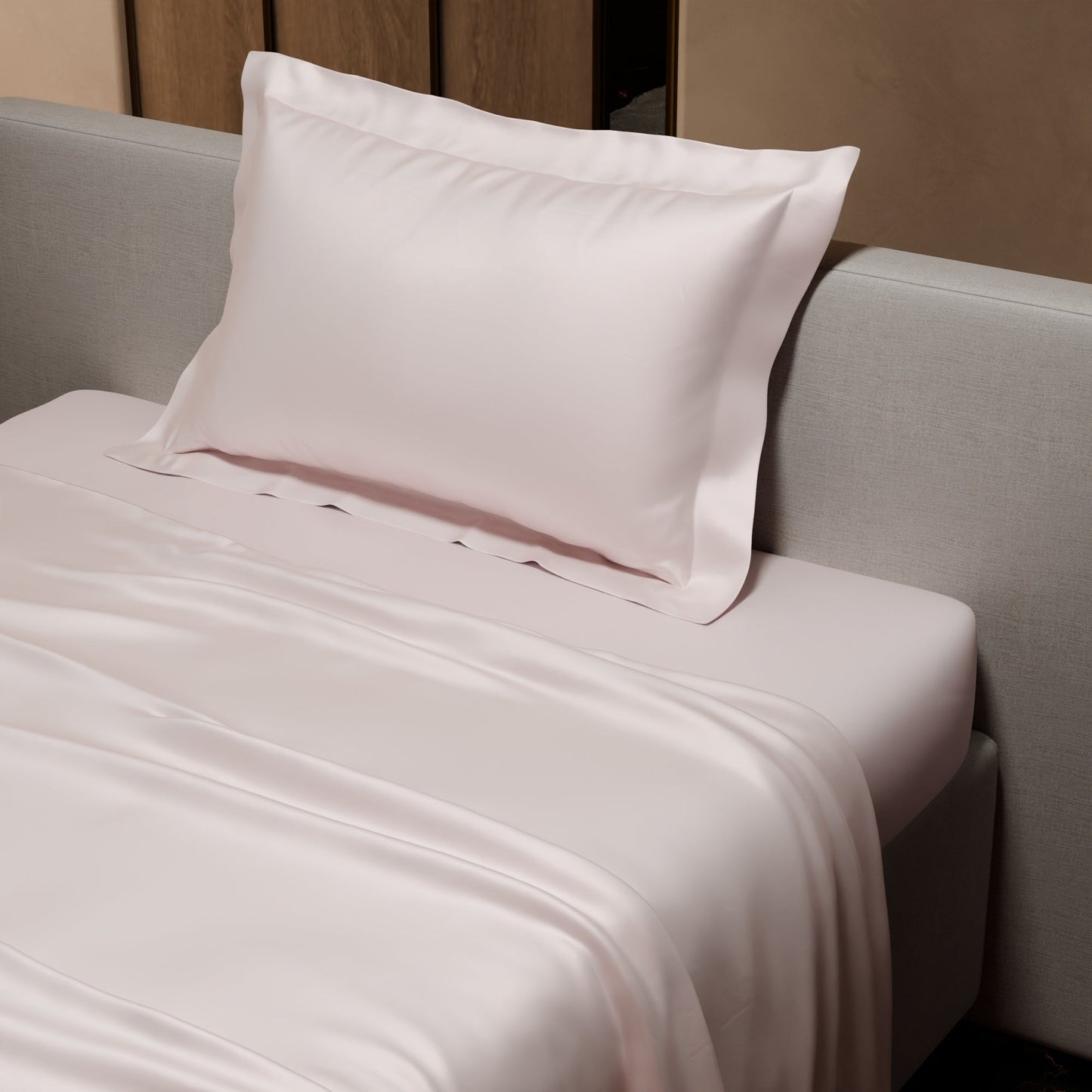 Blushing Pink Flat Bedsheet Set