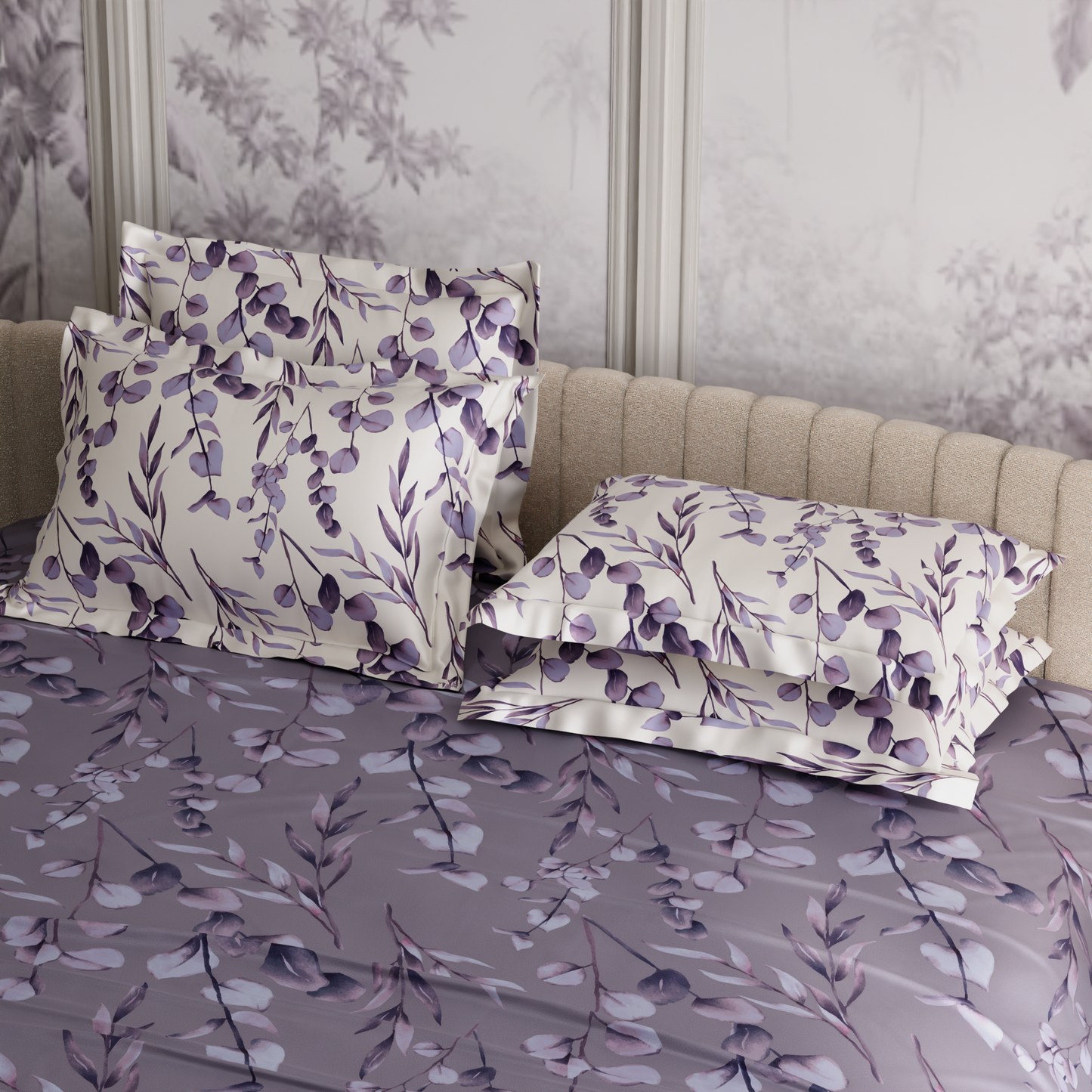 Wisteria Shade 300TC 100% Cotton Bedsheet Set