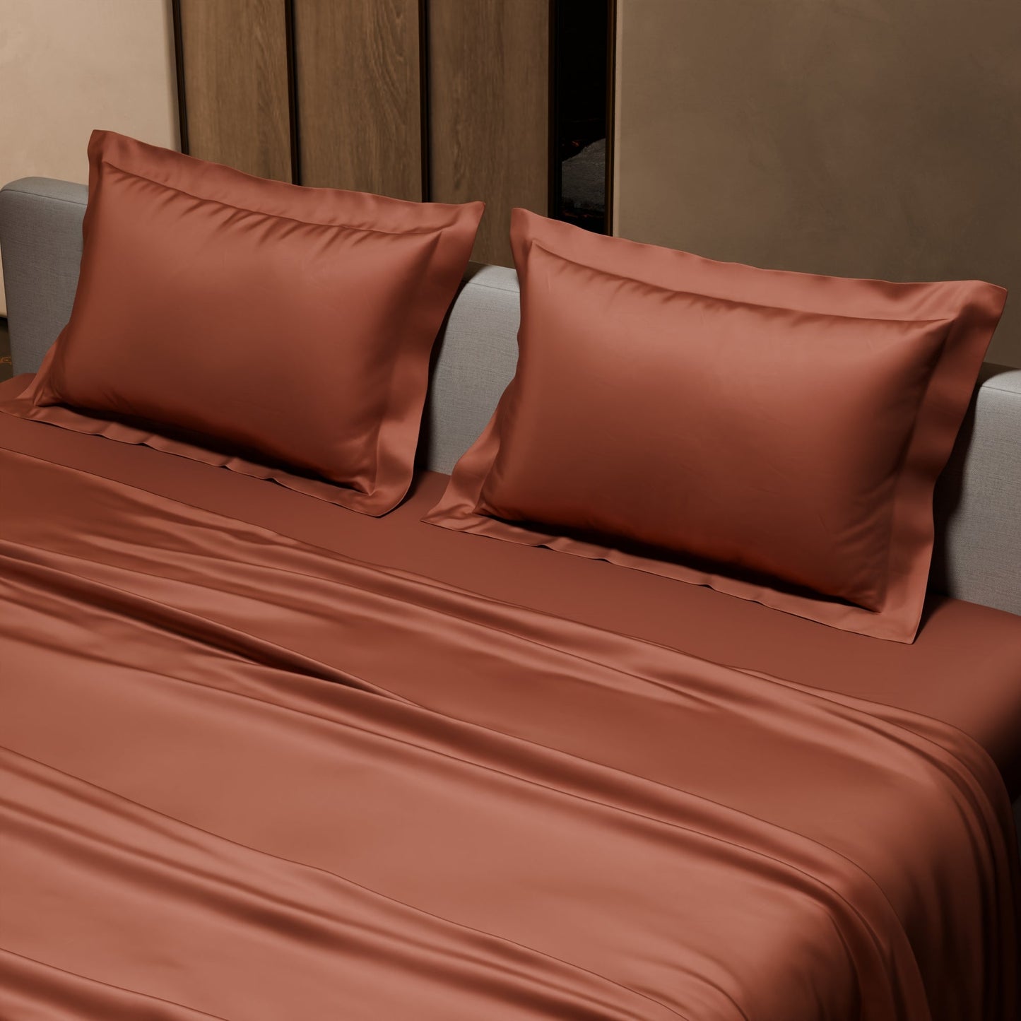 Melted Caramel Flat Bedsheet Set