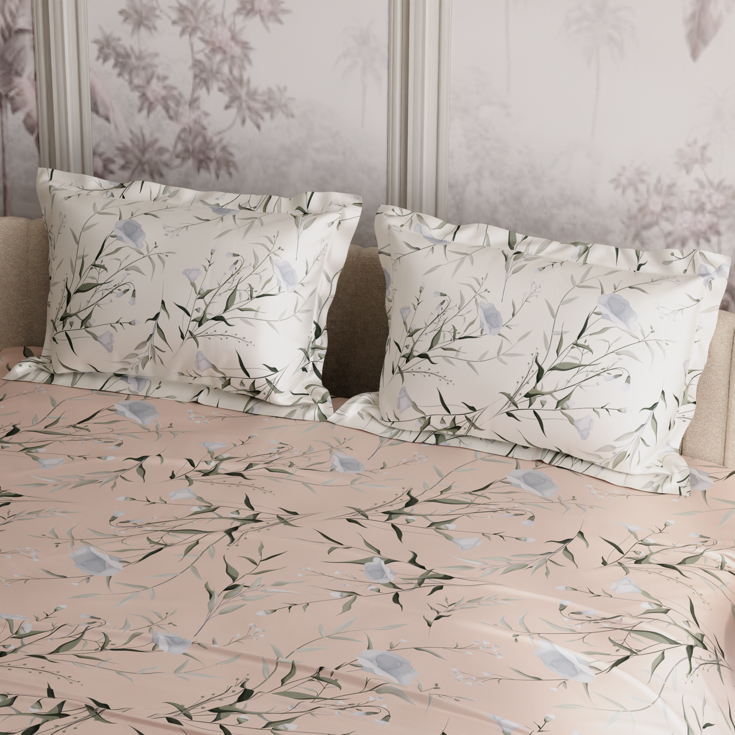 Nectar Bloom 300TC 100% Cotton Bedsheet Set