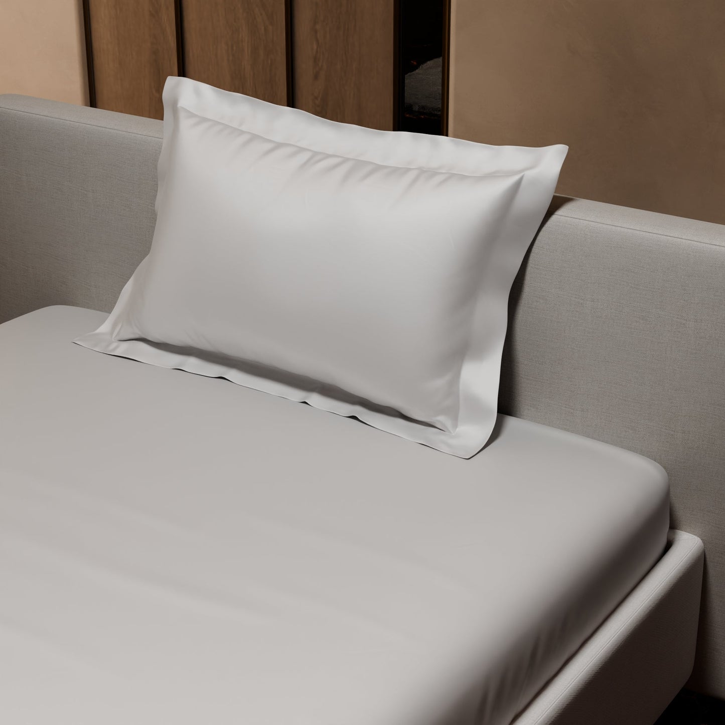 Vanilla White Fitted Bedsheet Set