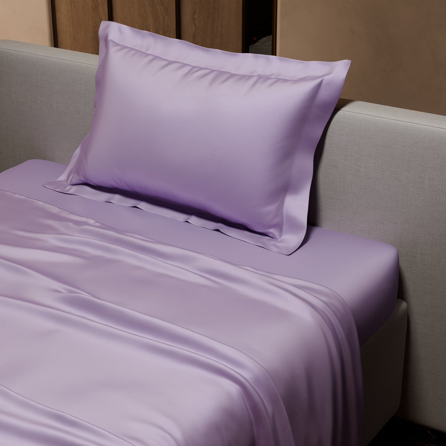 Lilac Affair Flat Bedsheet Set