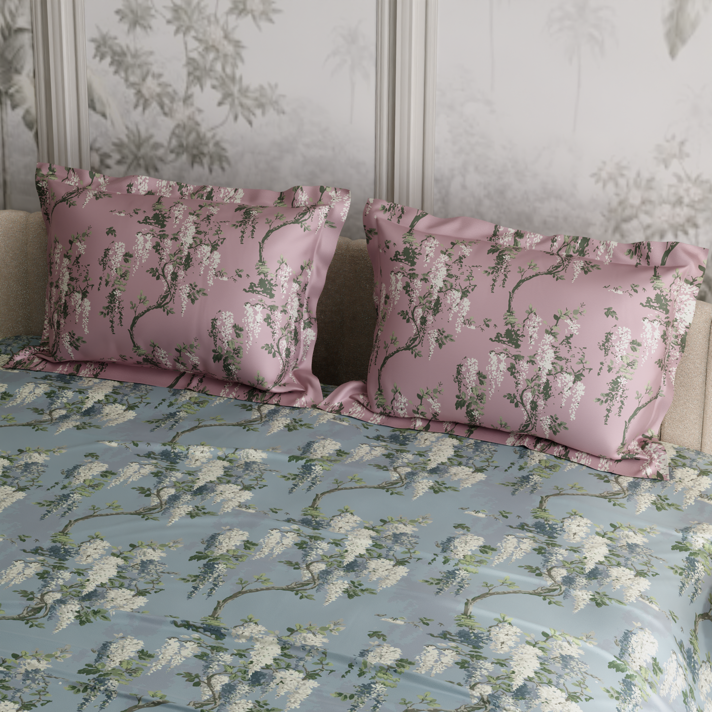 Wild Magnolia 300TC 100% Cotton Bedsheet Set