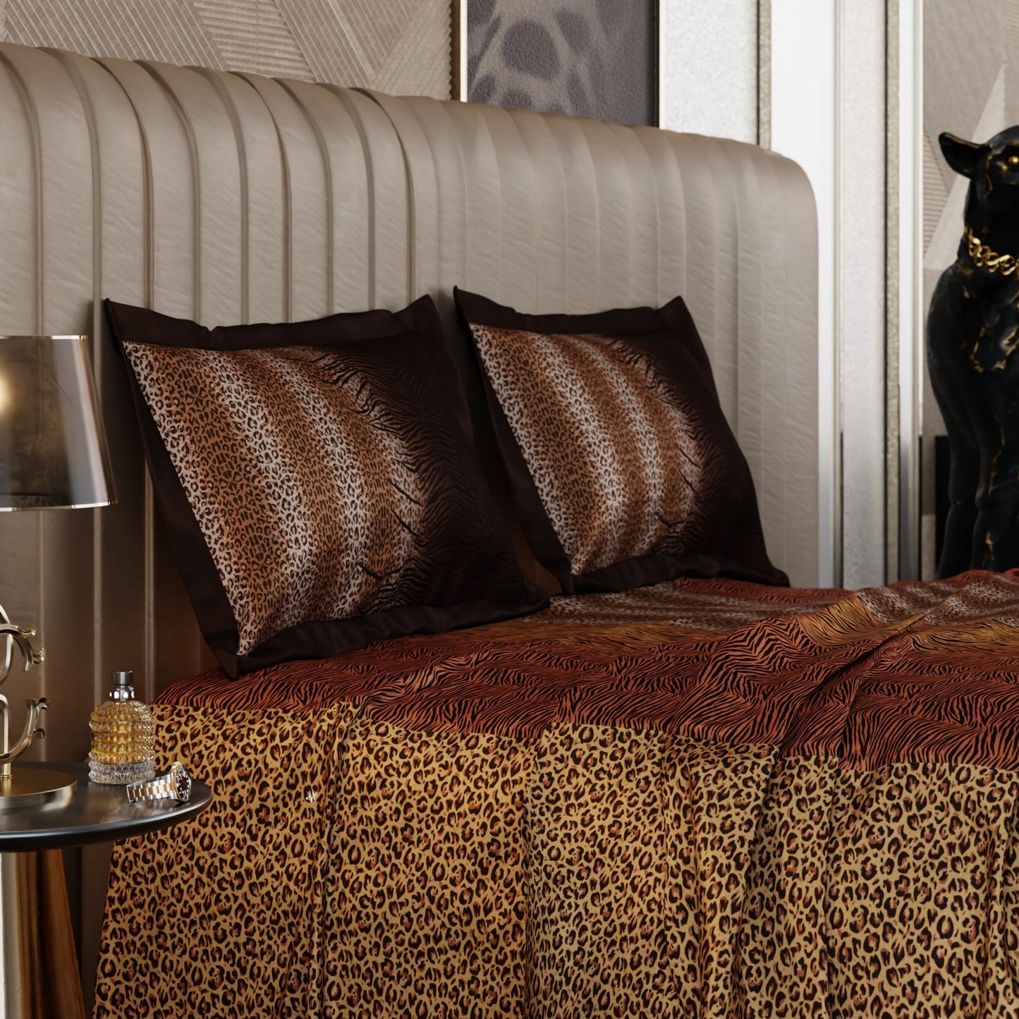 Golden Savannah Enriched Cotton Bedsheet Set