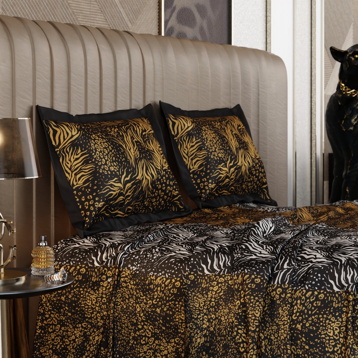 Eternal Chase Enriched Cotton Bedsheet Set