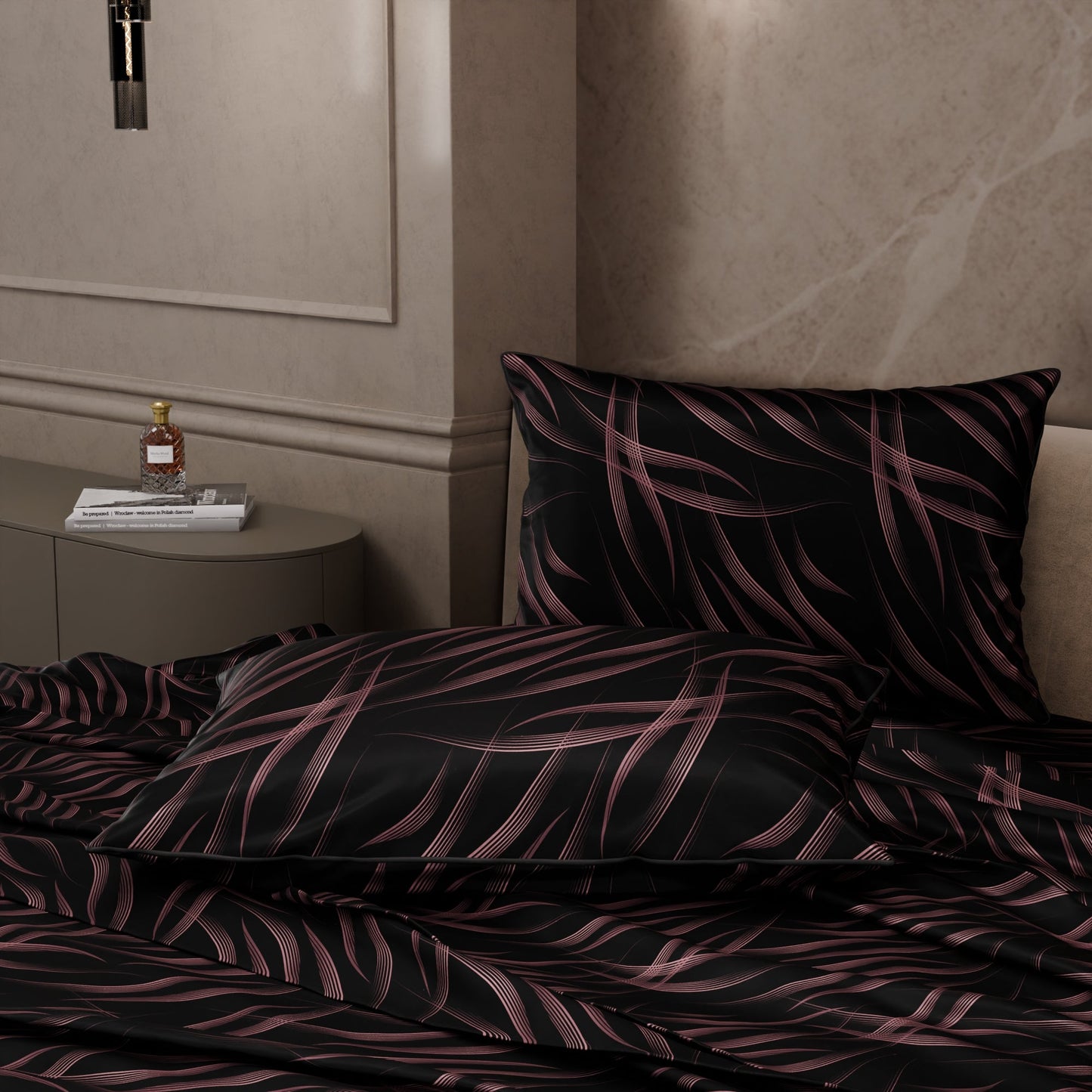 Noir Rouge Bedsheet Set