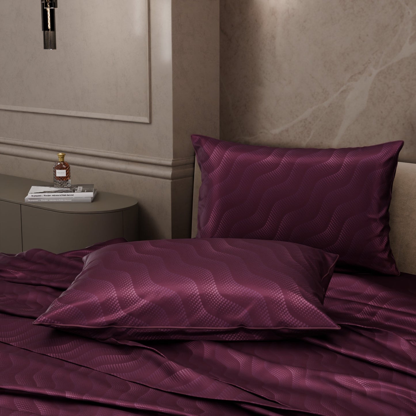 Burgundy Bliss Bedsheet Set