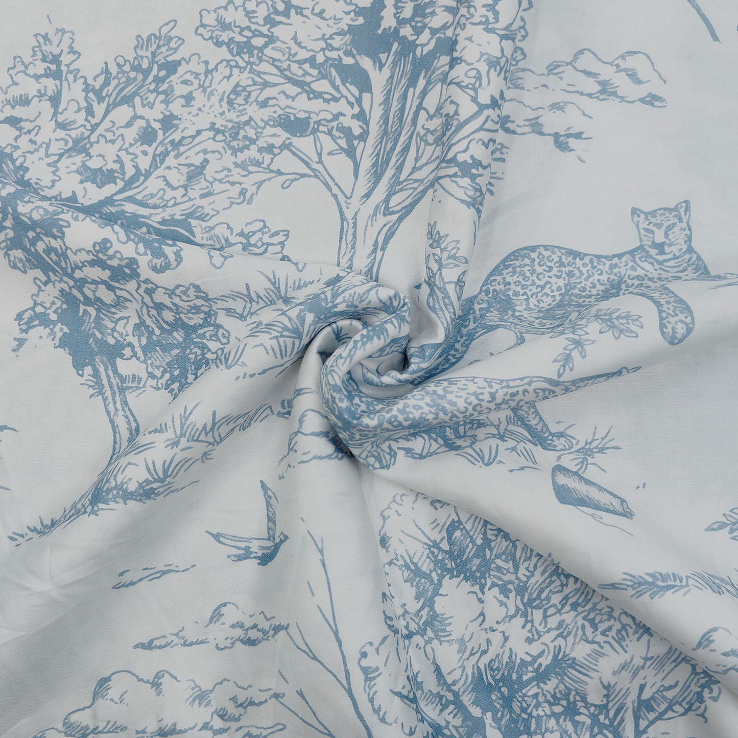 Snow Flower 300TC 100% Cotton Bedsheet Set