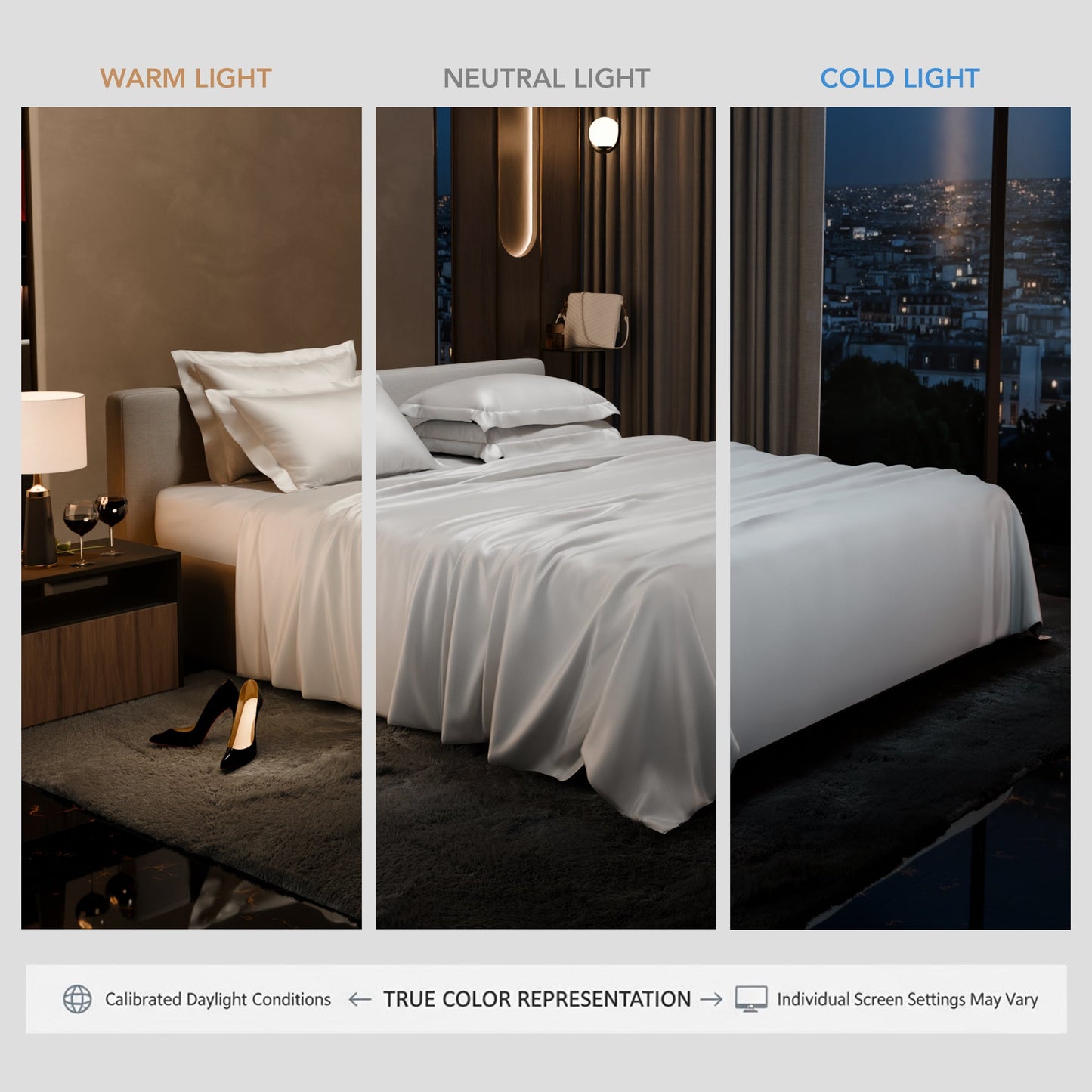Vanilla White Flat Bedsheet Set