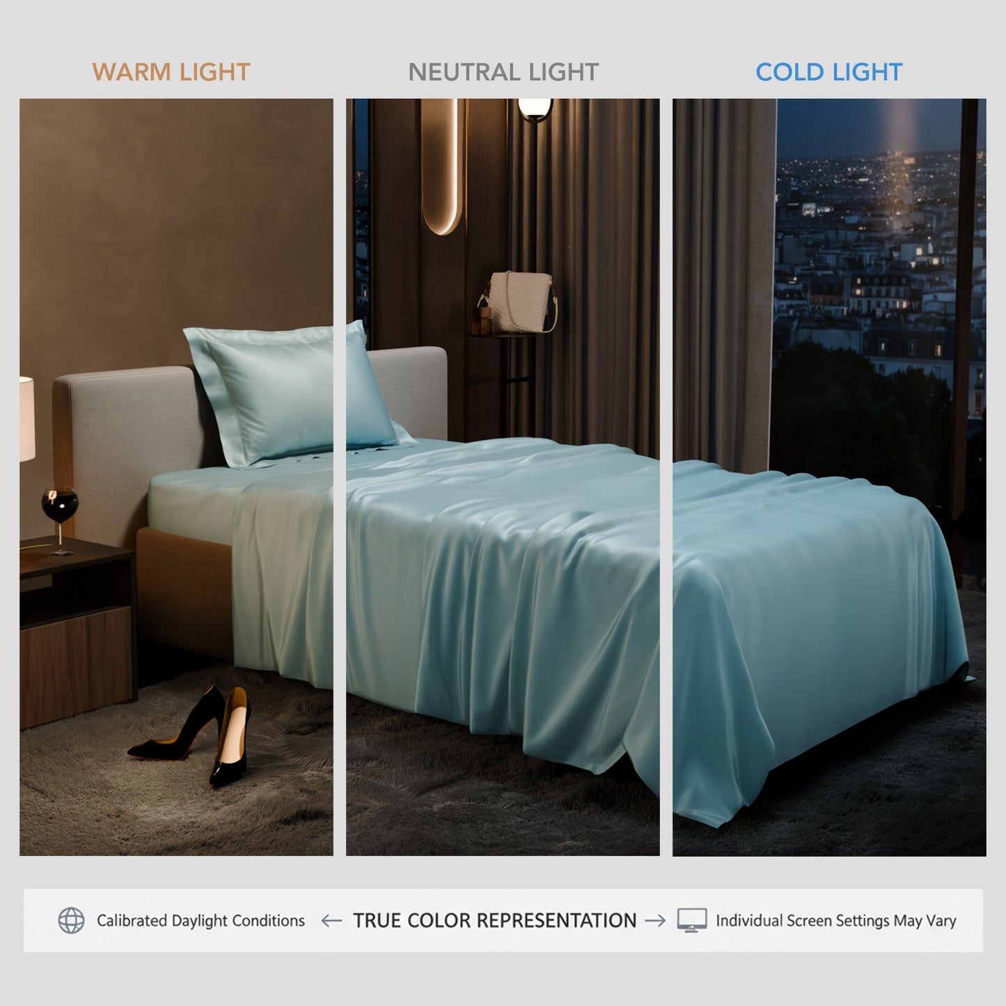 Dreamy Blue Flat Bedsheet Set