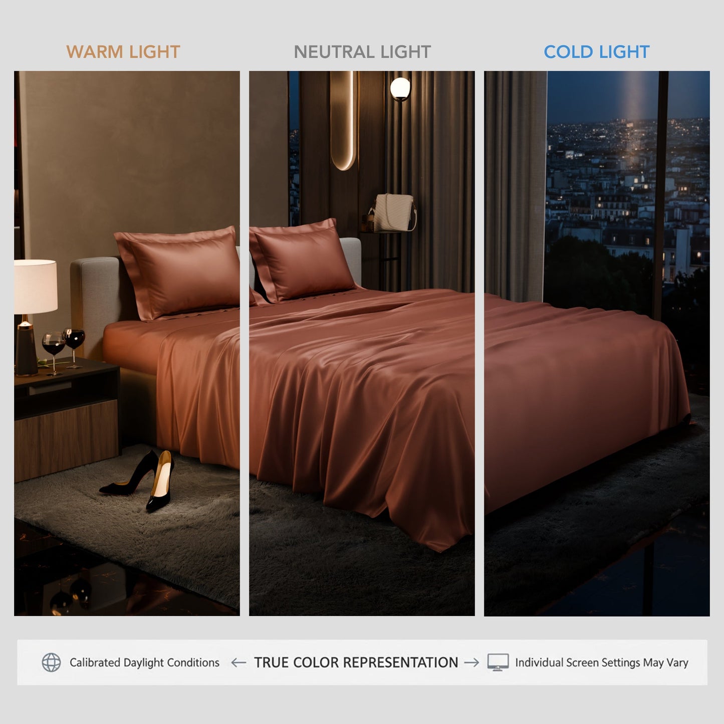 Melted Caramel Flat Bedsheet Set