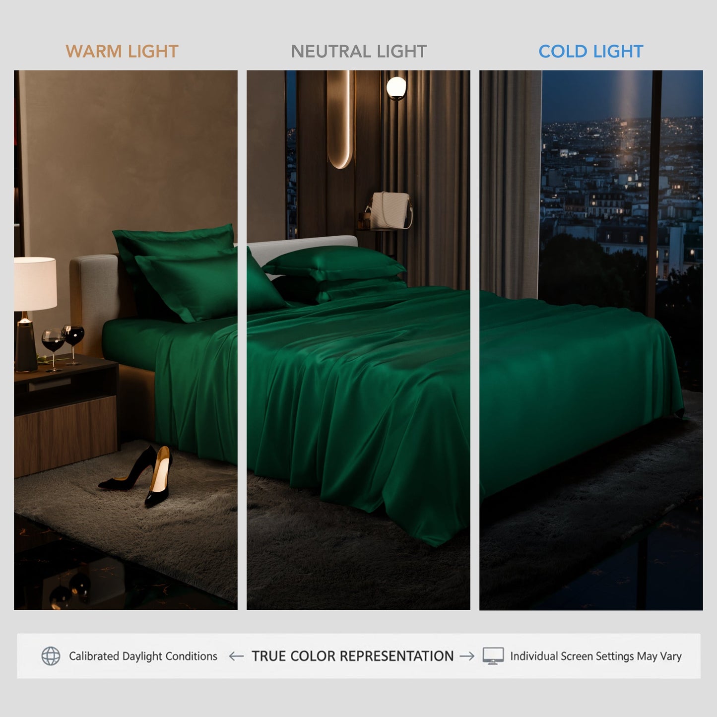Emerald Green Flat Bedsheet Set