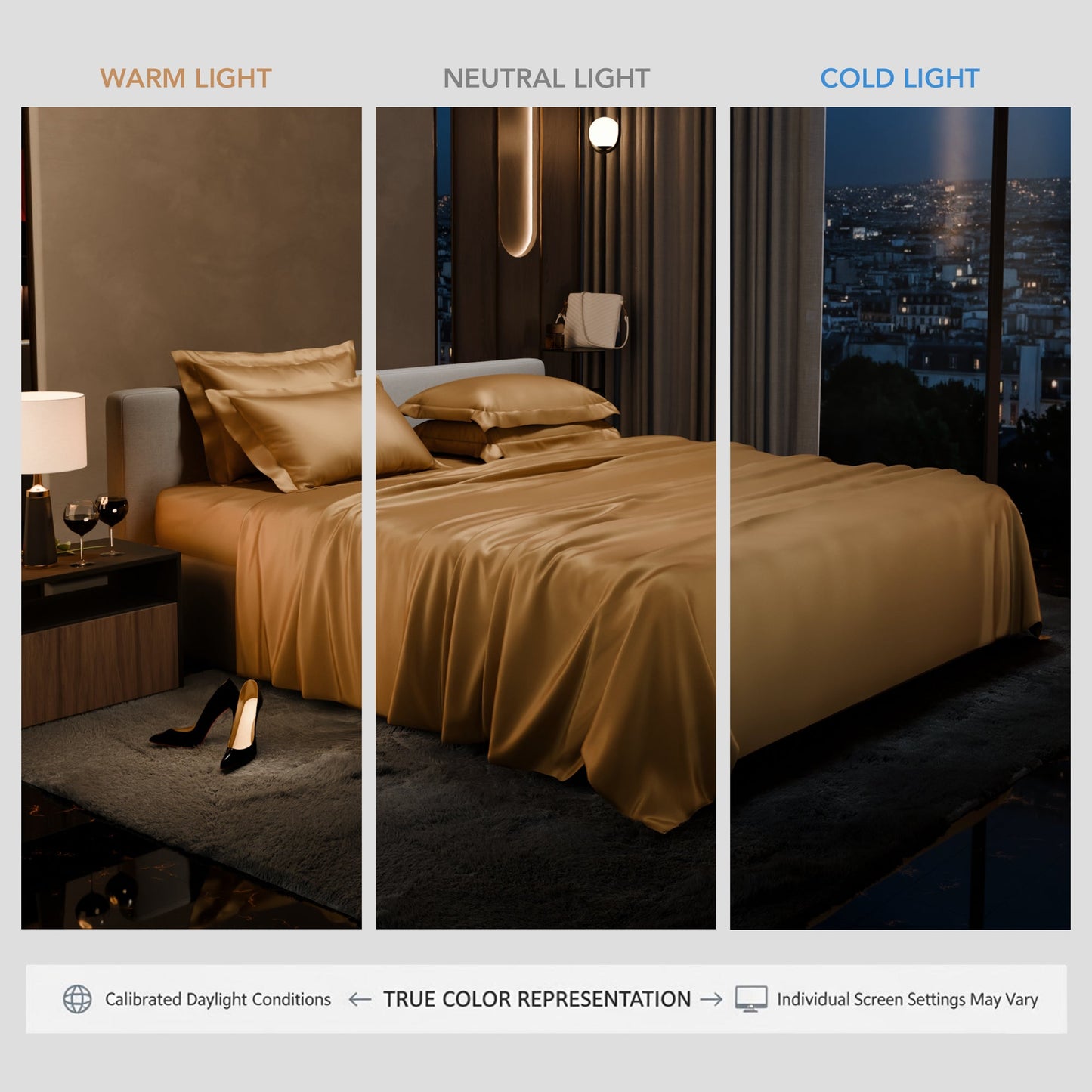 Eternal Glow Flat Bedsheet Set